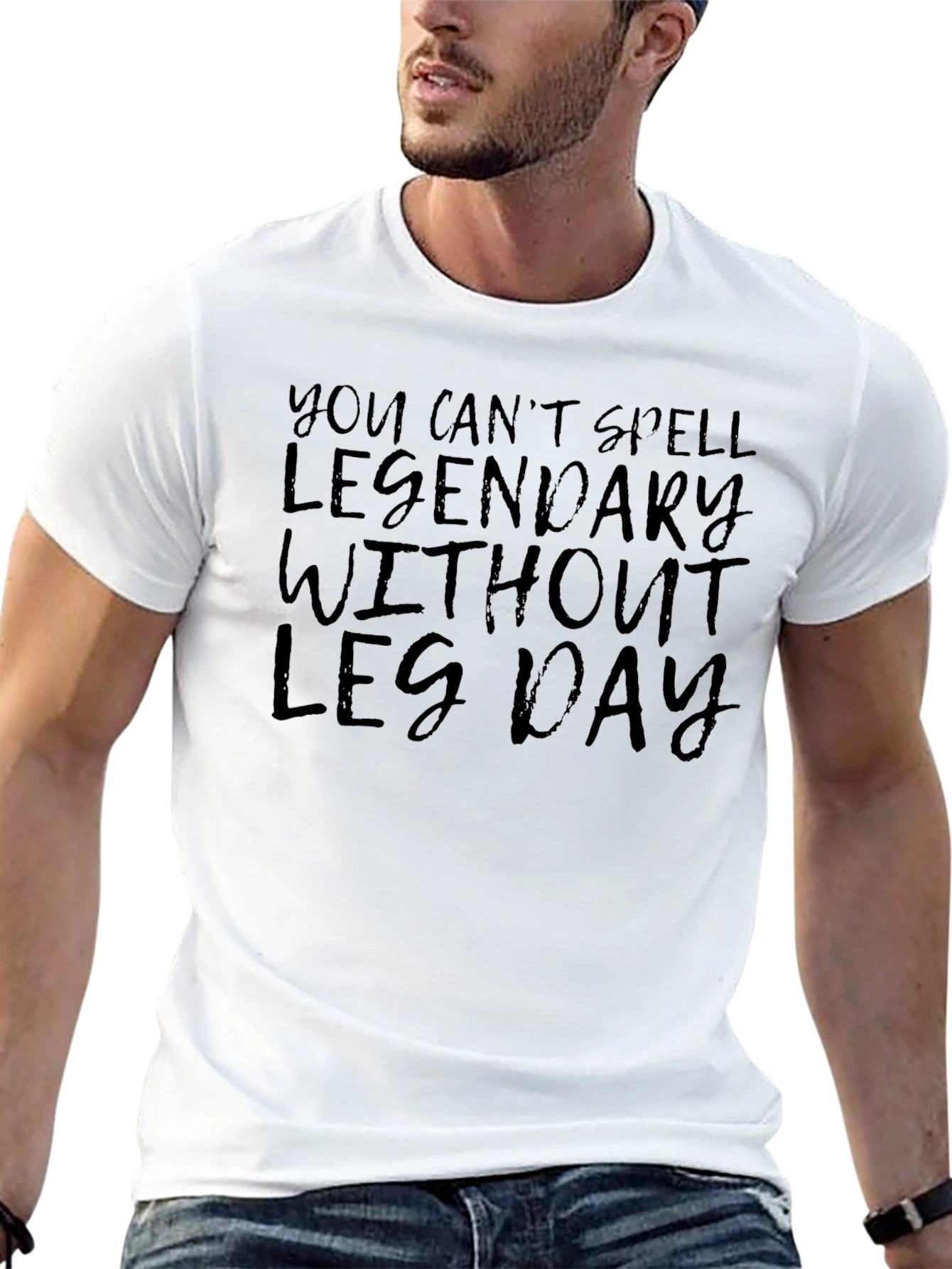 Legendary Leg Day Black Graphic Tee