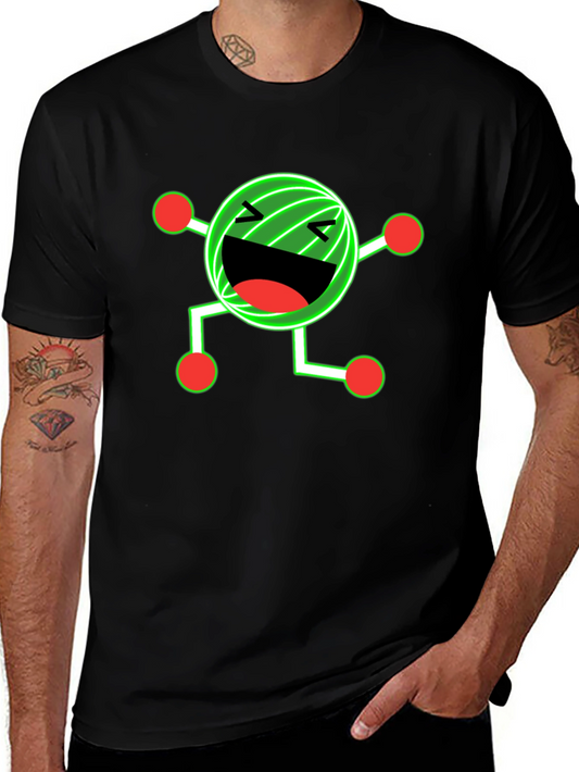 Funny Graphic Print Black T-Shirt