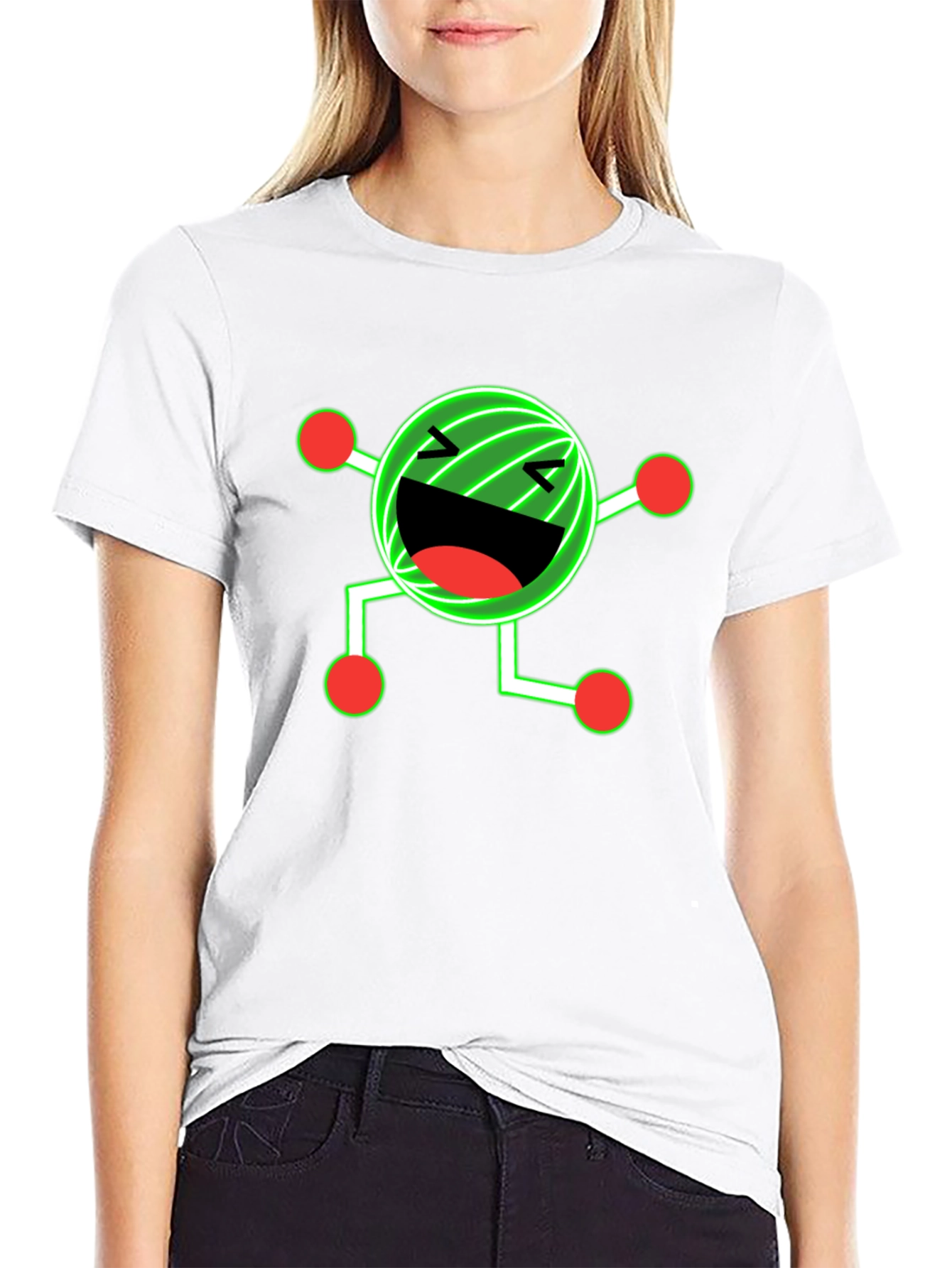 Funny Graphic Print Black T-Shirt