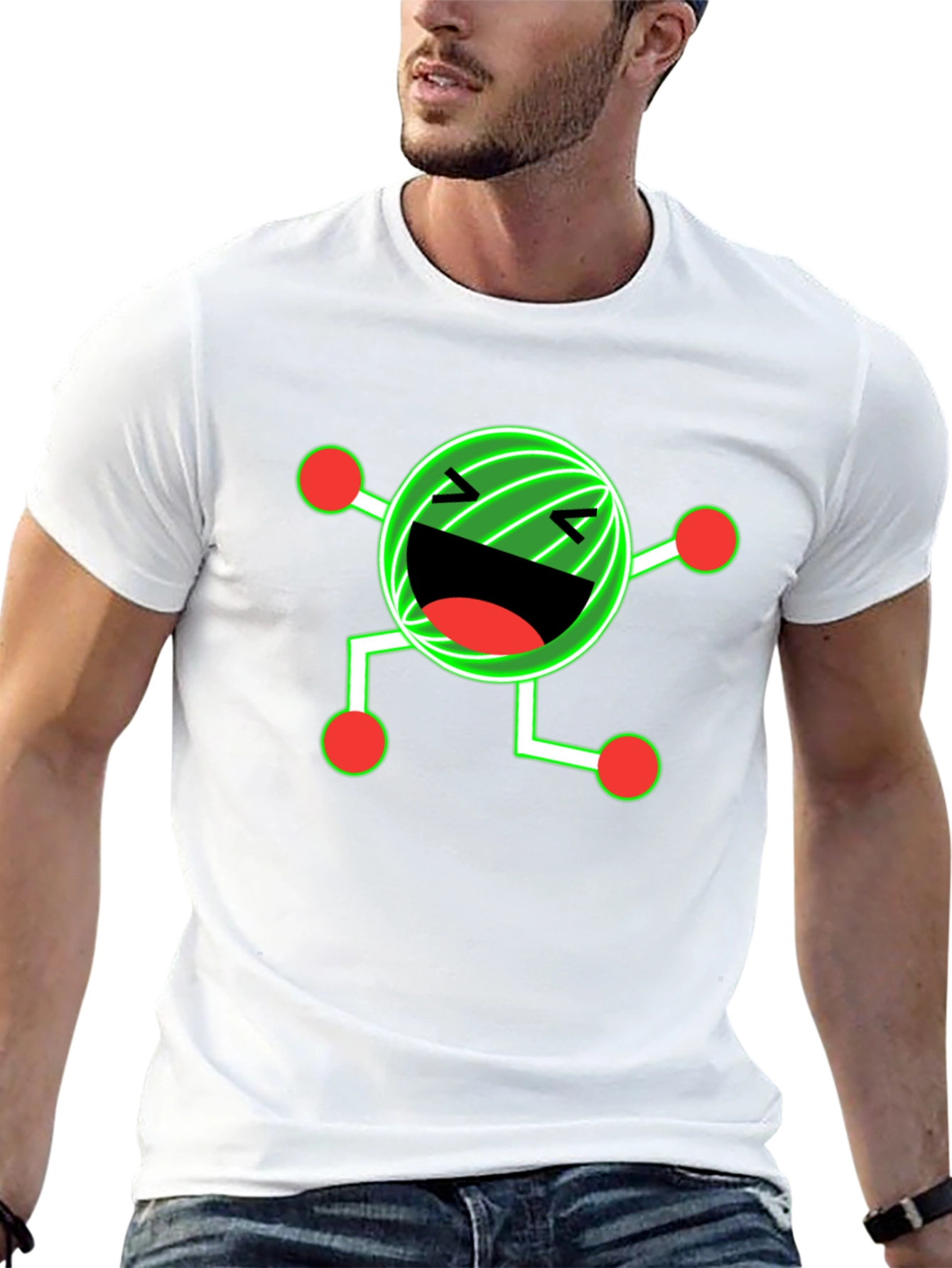 Funny Graphic Print Black T-Shirt