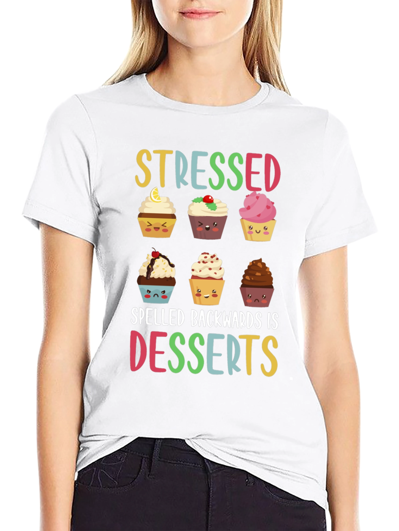 Stressed Spelled Backwards Is Desserts T-Shirt