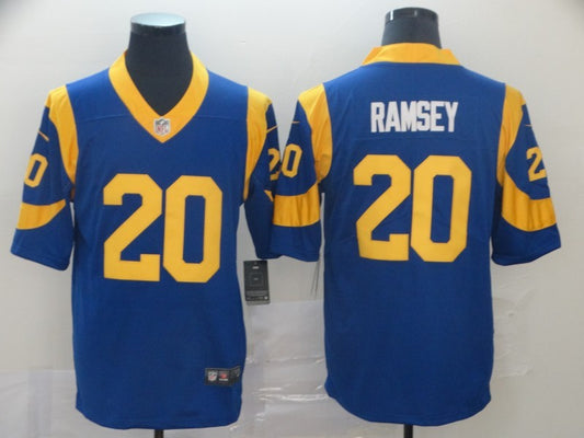 Men's Los Angeles Rams Jalen Ramsey #20 Blue Game Jerseys