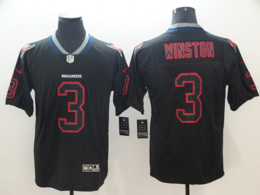 Men's Tampa Bay Buccaneers #3 Jameis Winston Black Game Jerseys