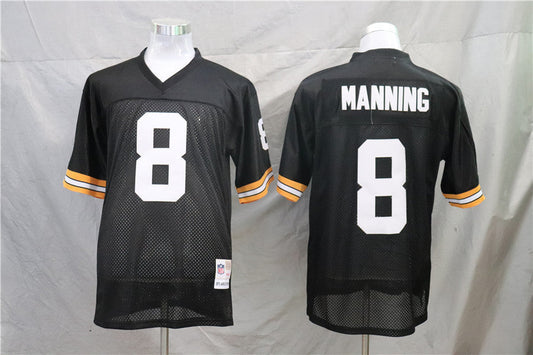 Men's New Orleans Saints Archie Manning Mitchell & Ness Black Legacy Replica Jerseys