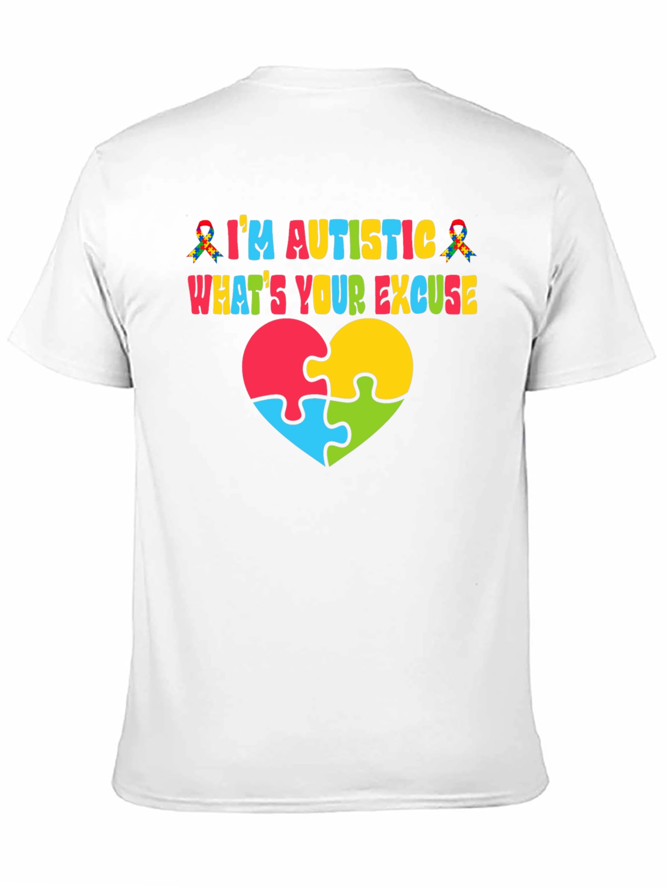 Autism Awareness T-Shirt - Puzzle Heart Design