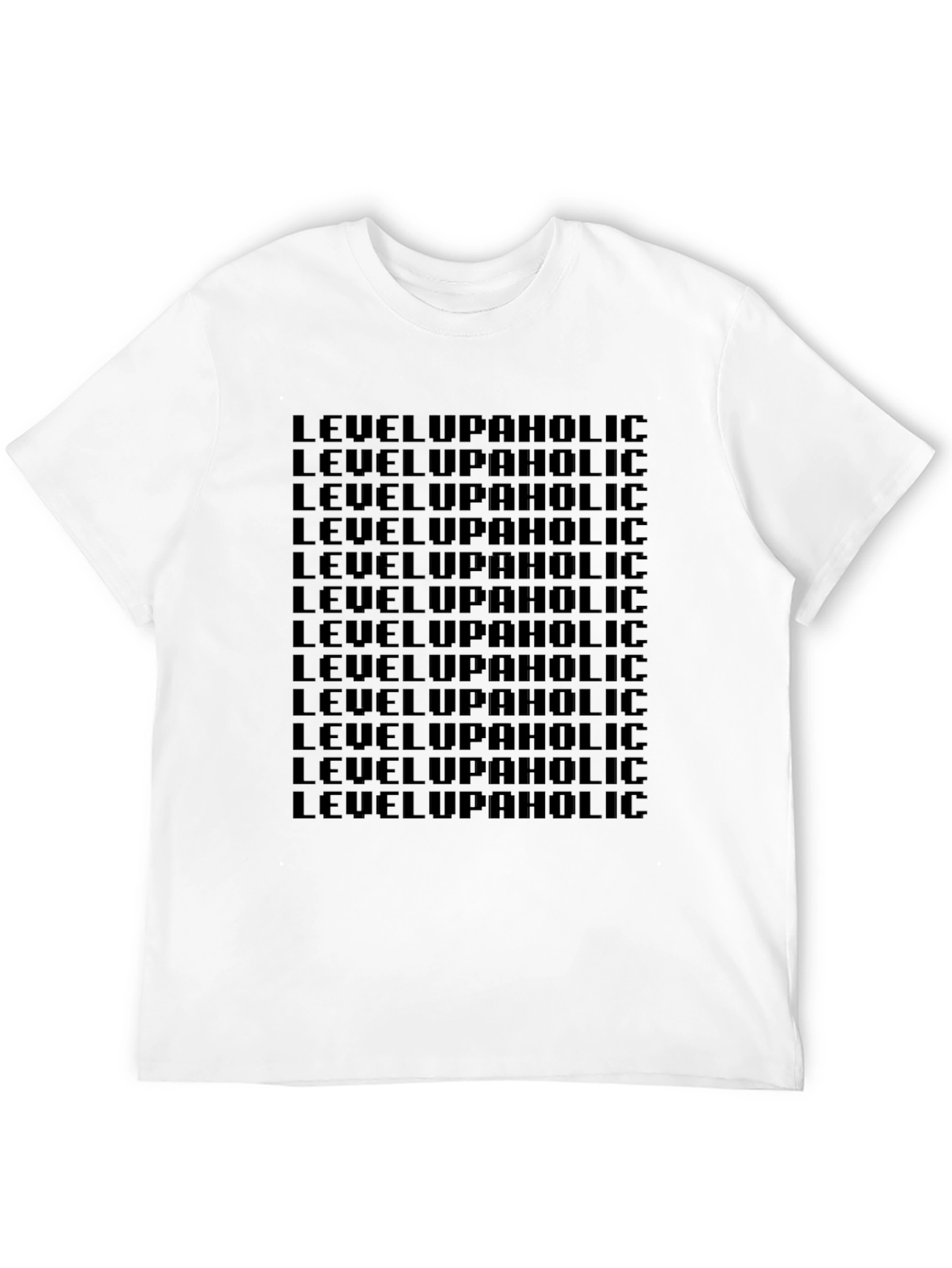 Level Upaholic Black Graphic Tee