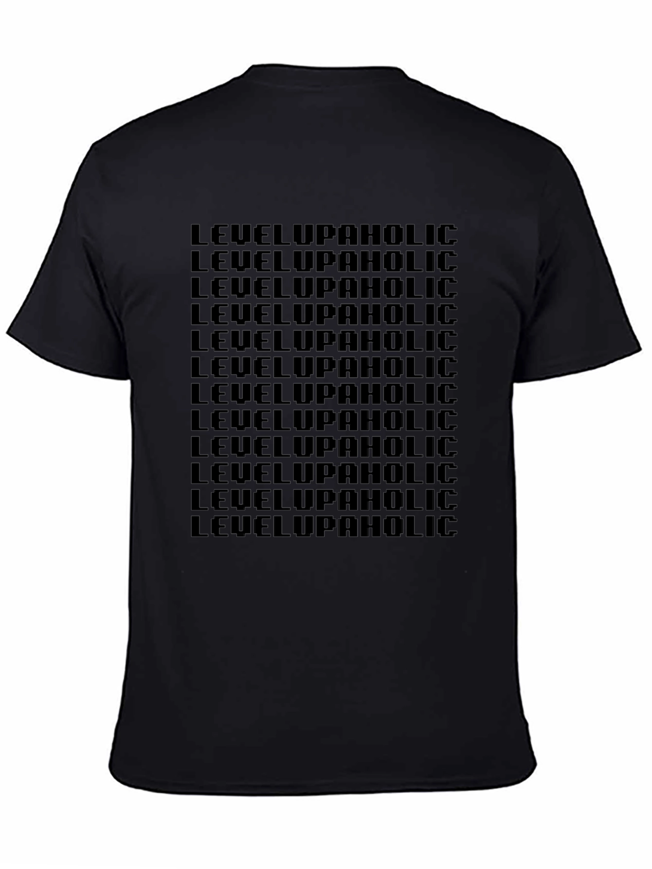 Level Upaholic Black Graphic Tee