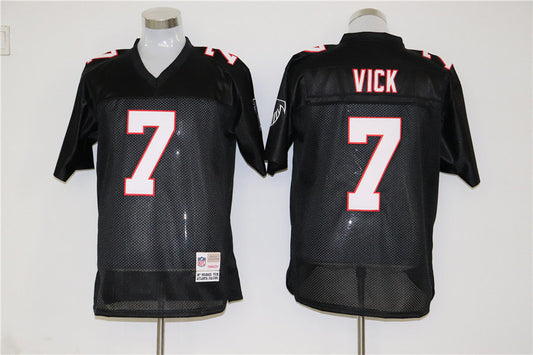 Men's Atlanta Falcons Michael Vick Mitchell & Ness Black Legacy Replica Jerseys
