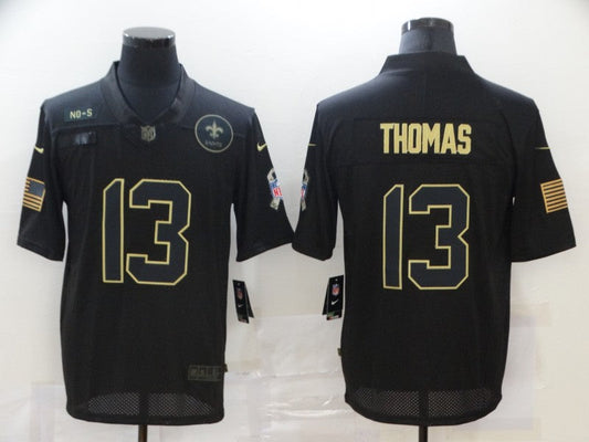 Men's New Orleans Saints #13 Michael Thomas Black Player Game Jerseys