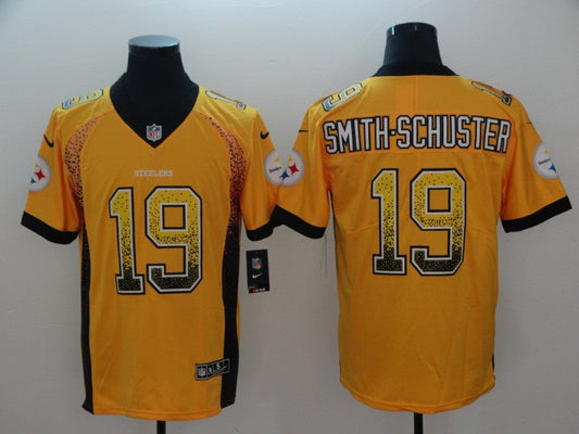 Men's Pittsburgh Steelers JuJu Smith-Schuster #19 Gold Game Jerseys