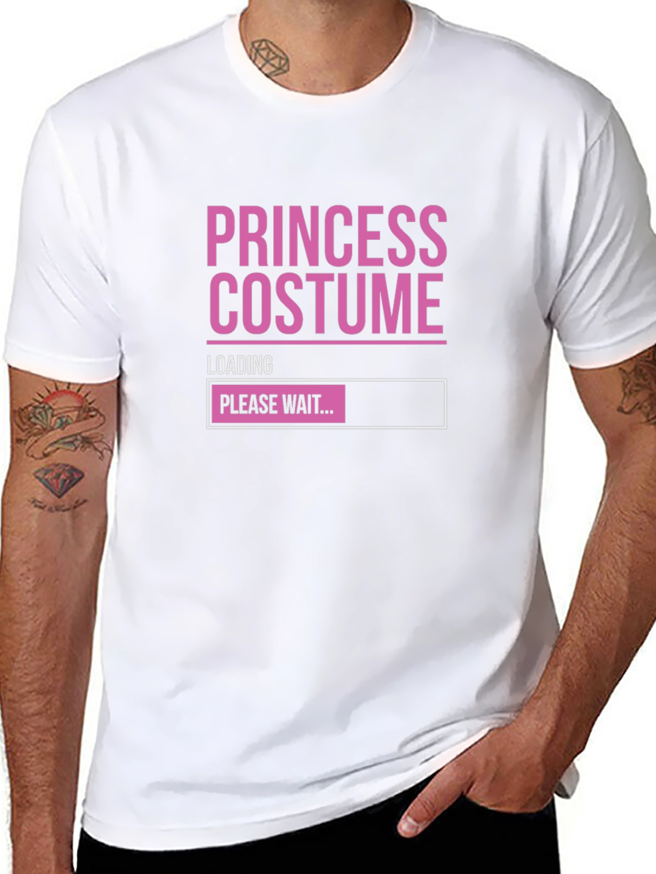 Princess Costume Loading T-Shirt - Funny Halloween Tee