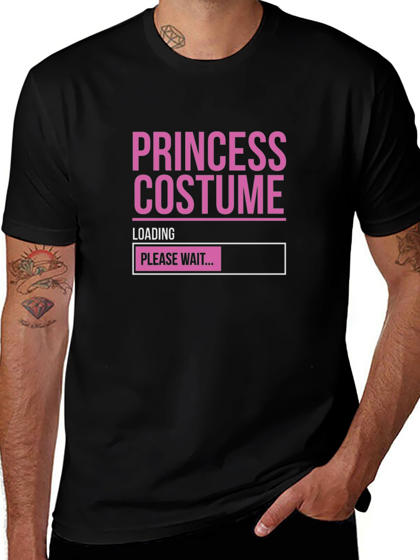 Princess Costume Loading T-Shirt - Funny Halloween Tee