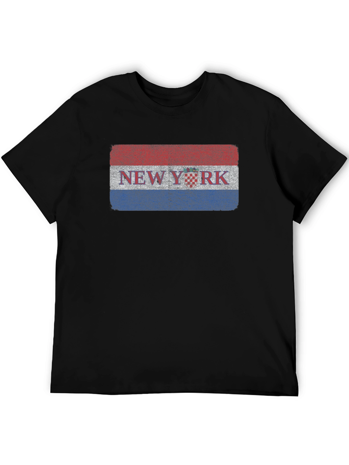 New York Croatian Flag Graphic T-Shirt
