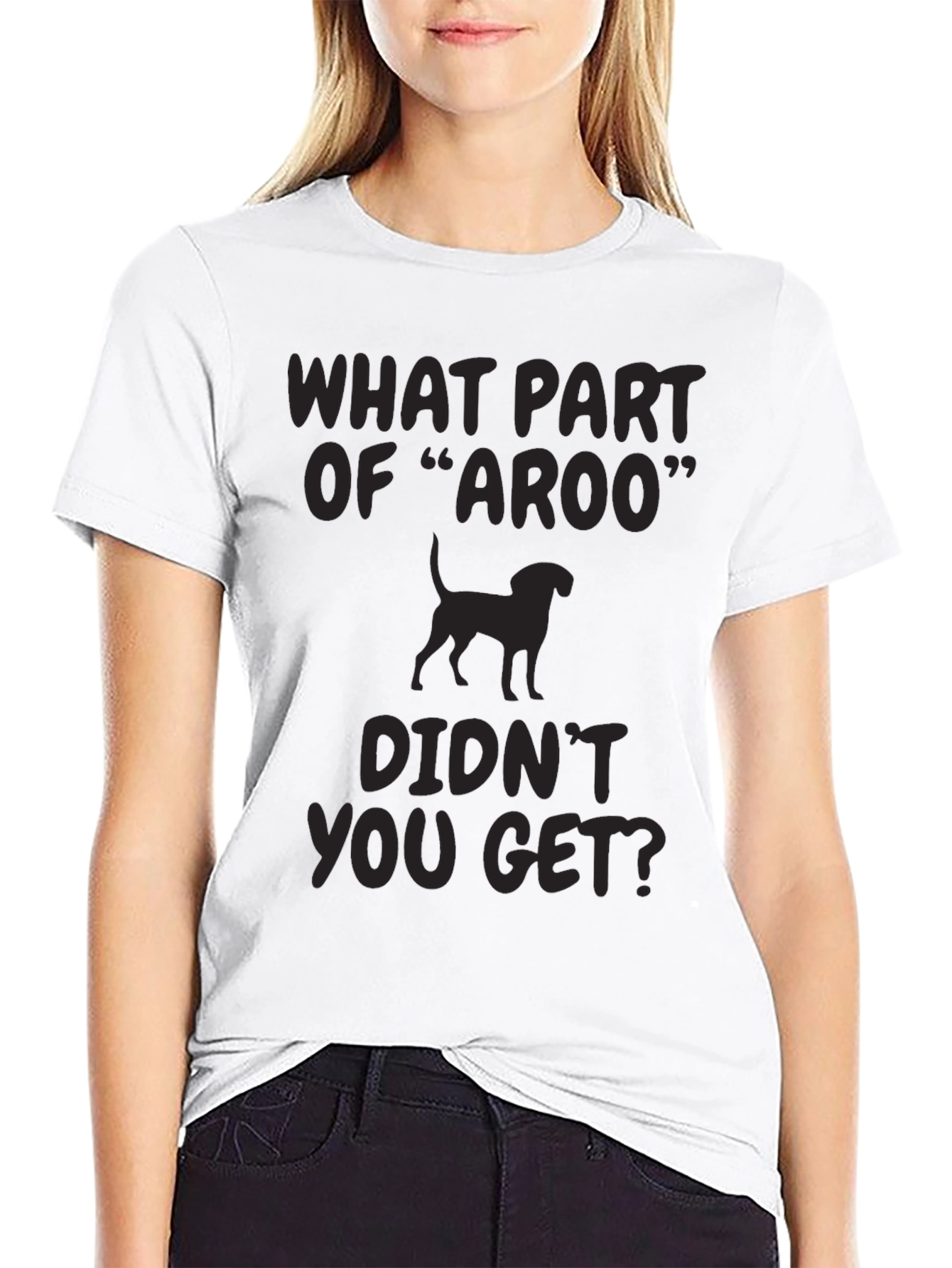 Aroo Dog T-Shirt - Funny Hound Design