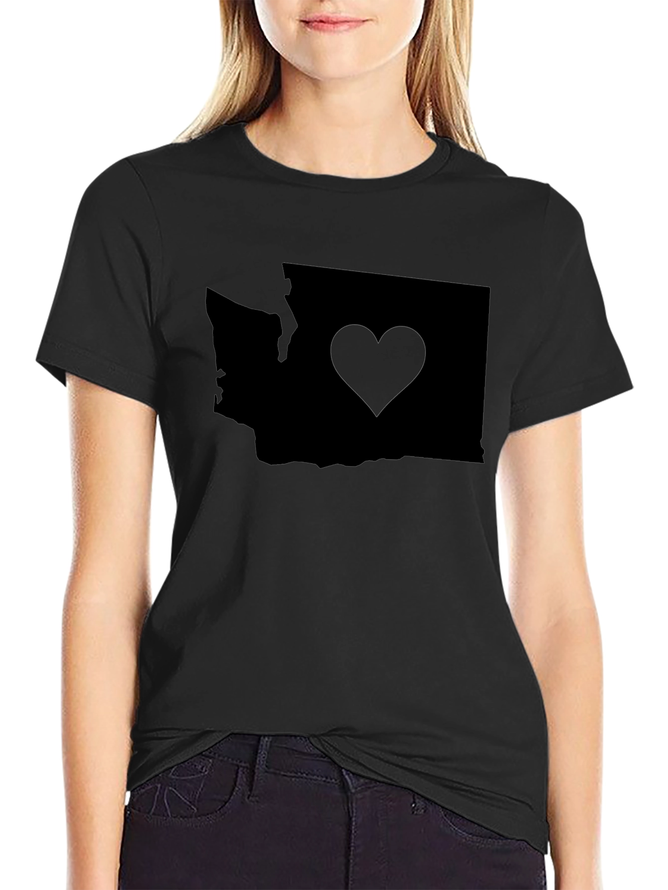 Washington State Love Heart T-Shirt