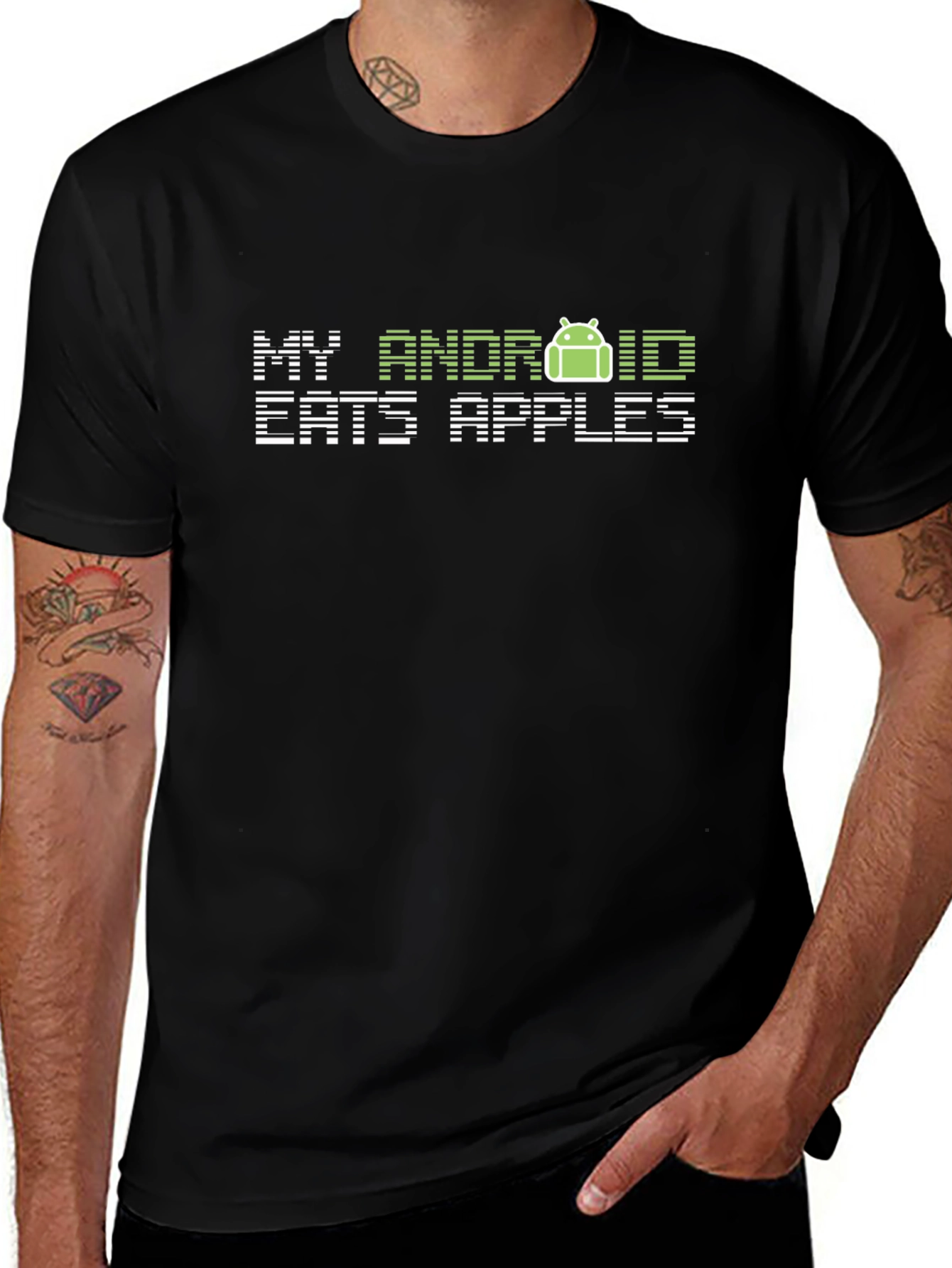 My Android Eats Apples Graphic T-Shirt