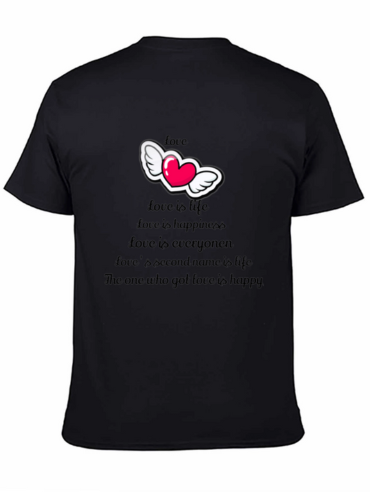 Love Themed Graphic T-Shirt