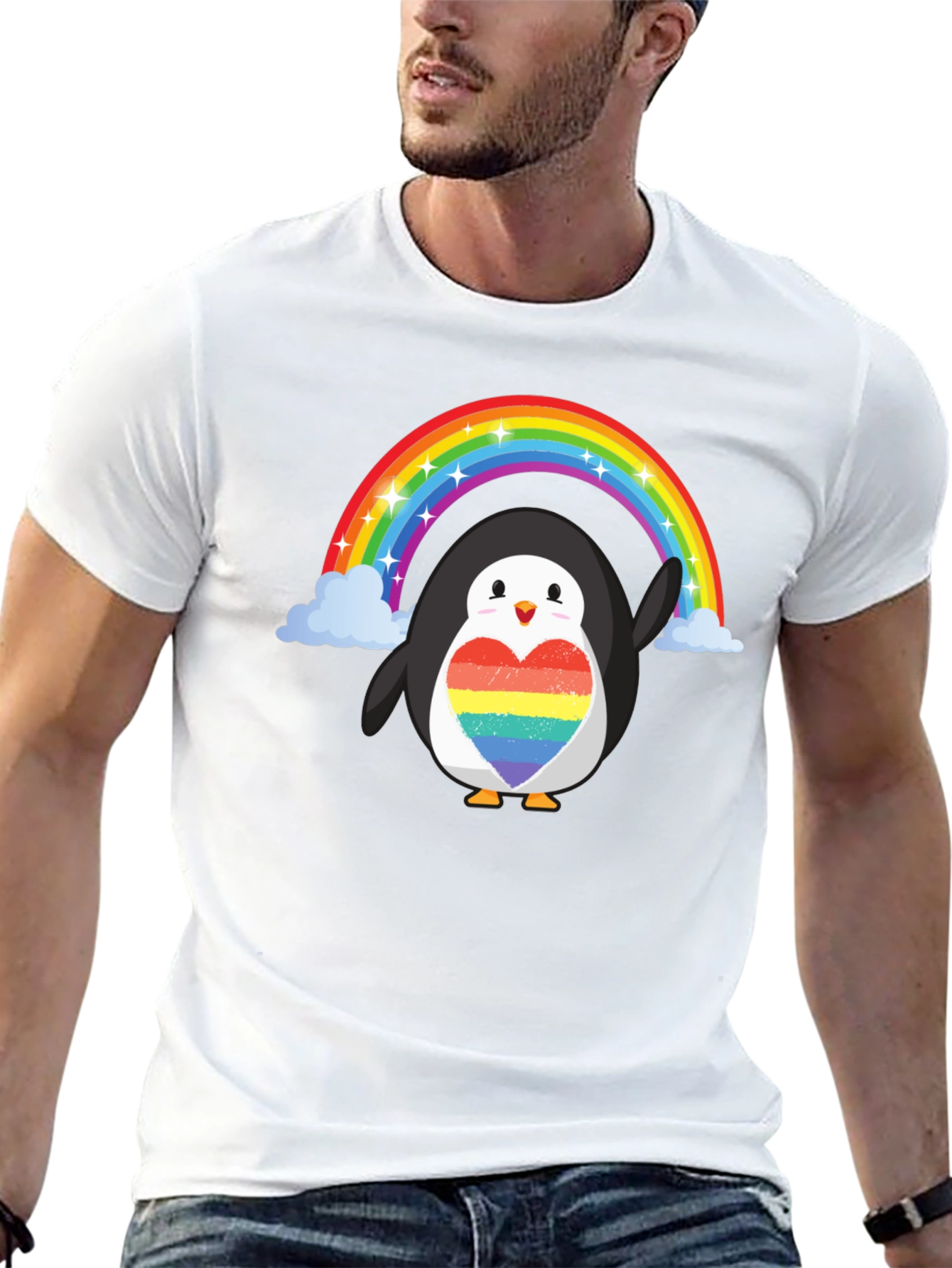 Rainbow Penguin Pride T-Shirt