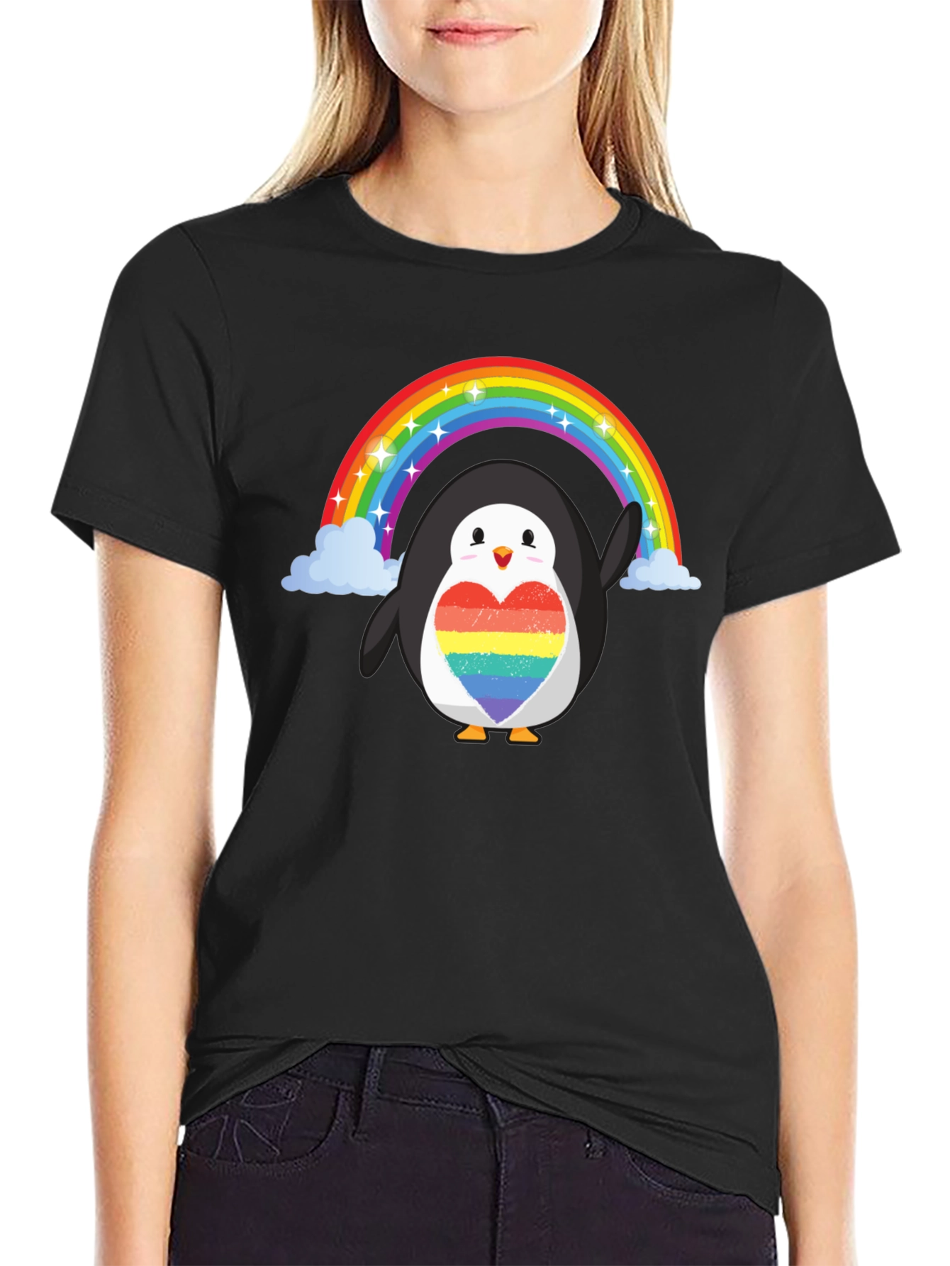 Rainbow Penguin Pride T-Shirt