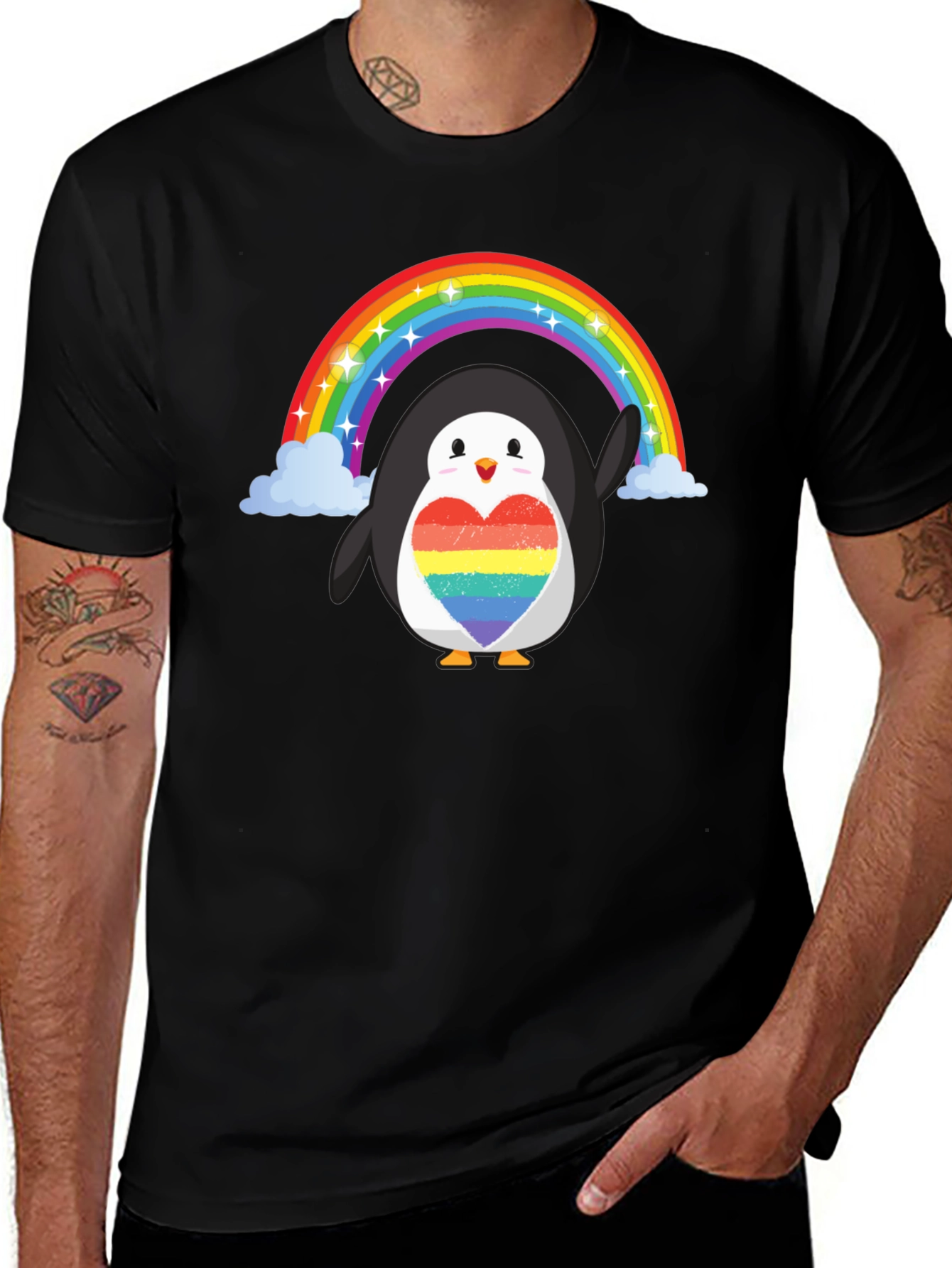 Rainbow Penguin Pride T-Shirt