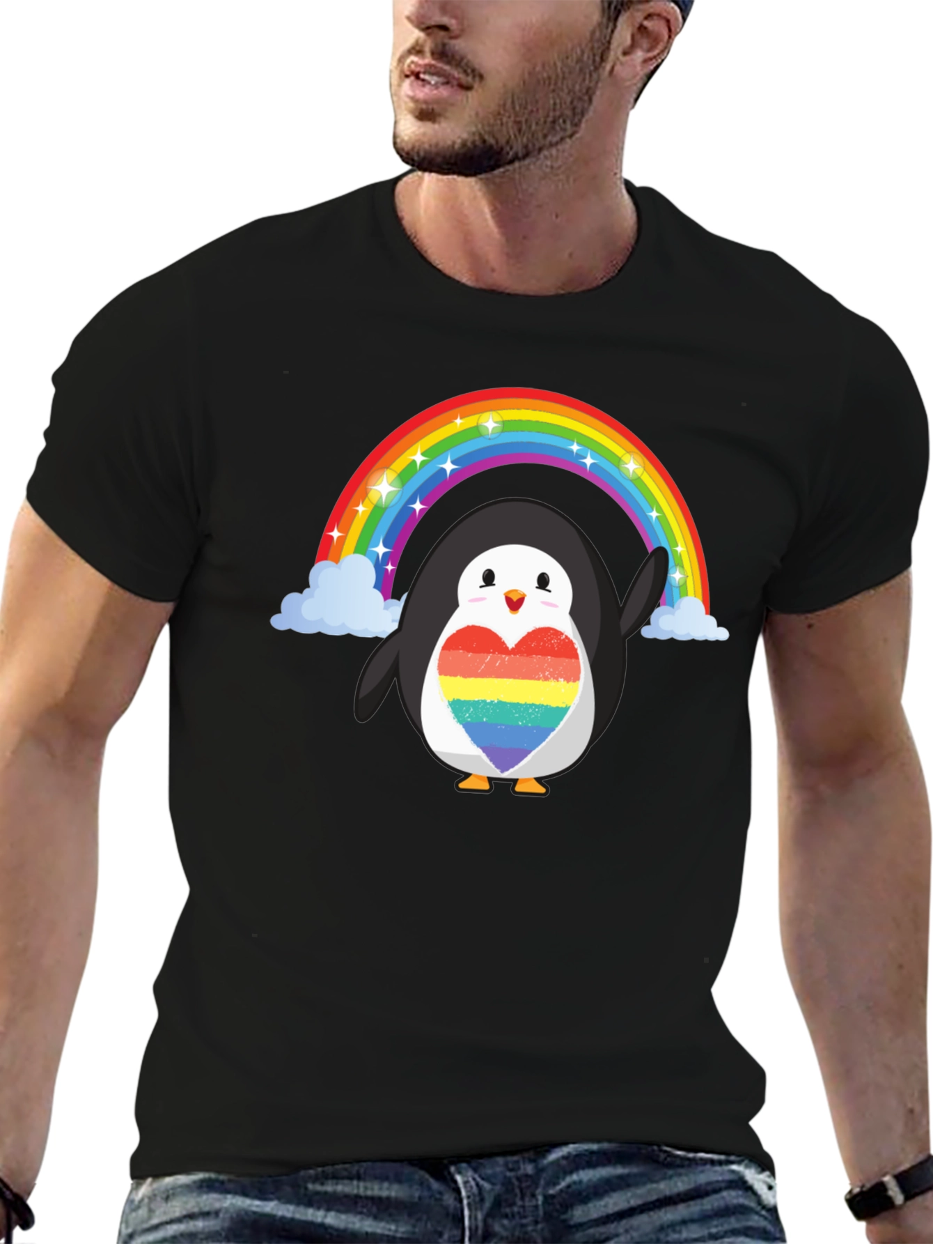 Rainbow Penguin Pride T-Shirt