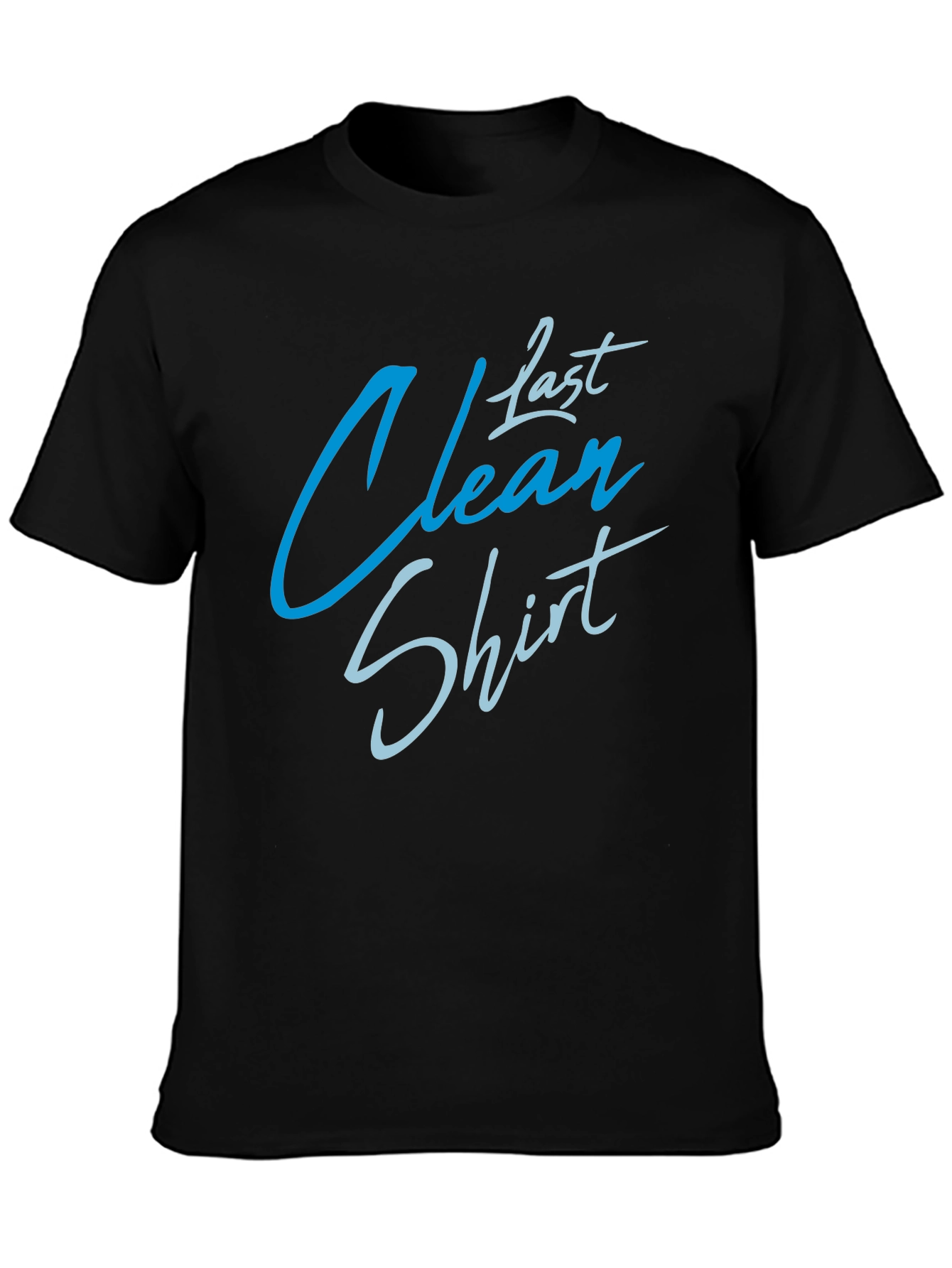 Last Clean Shirt Graphic Tee -  Black Cotton Blend