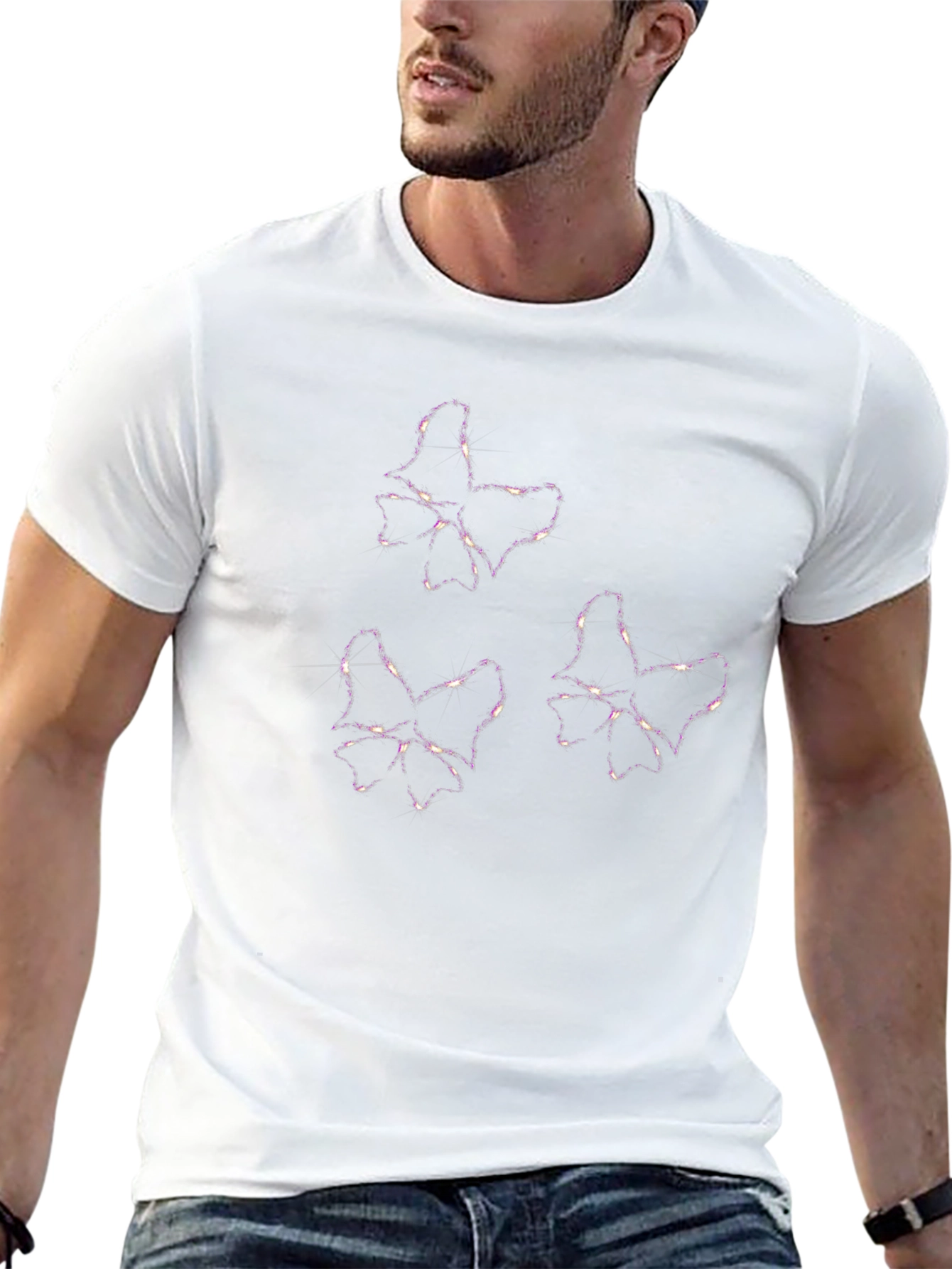 Butterfly Spark T-Shirt - Modern Graphic Tee