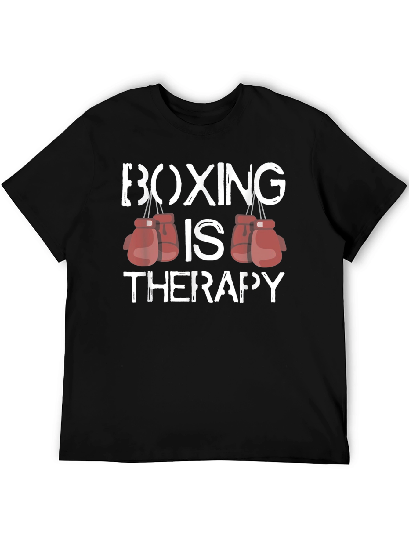 Boxing is Therapy T-Shirt - Gym Motivation Apparel