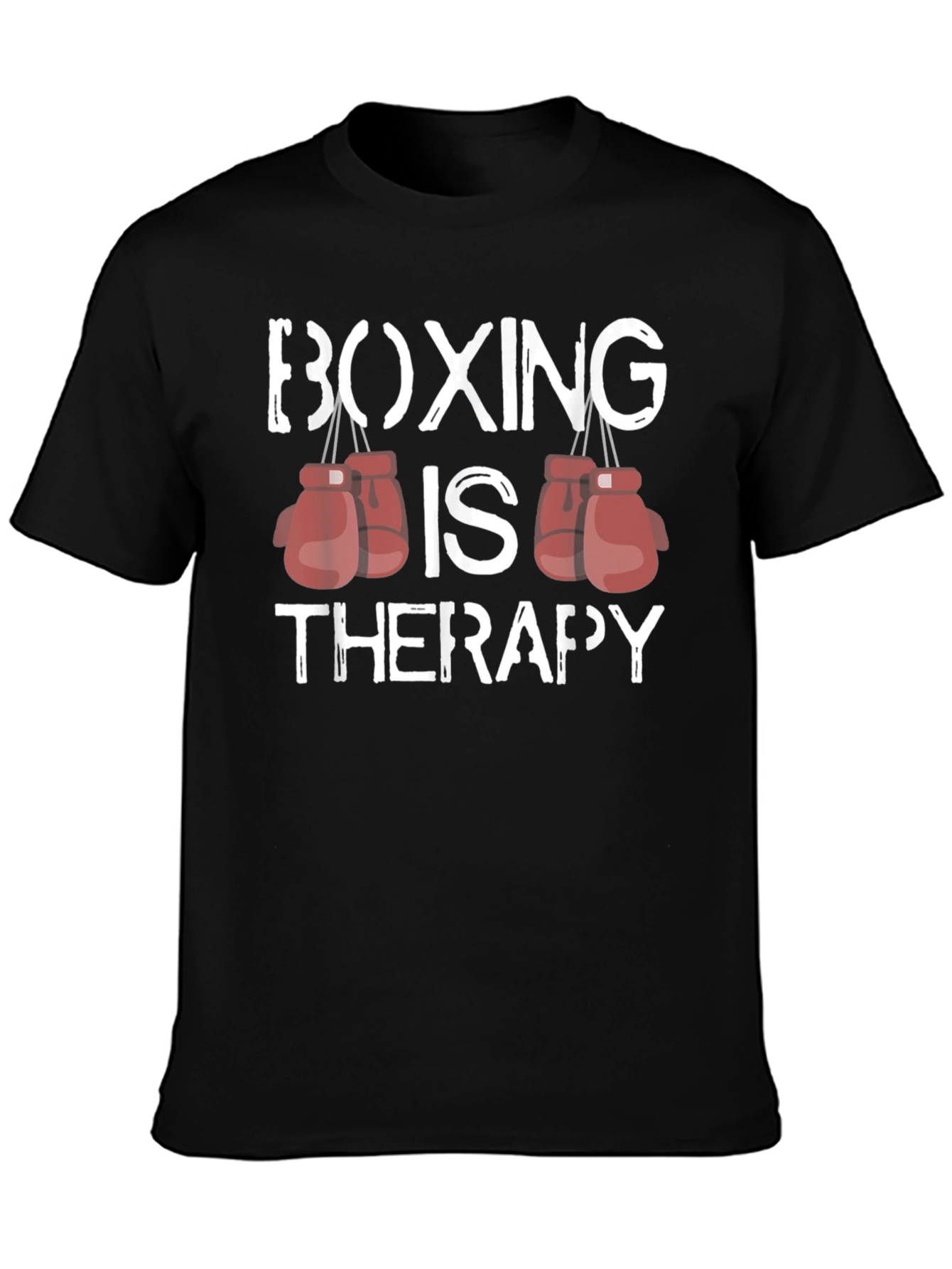 Boxing is Therapy T-Shirt - Gym Motivation Apparel