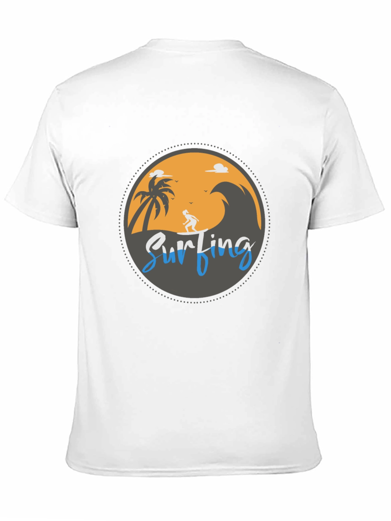 Surfing Beach Graphic T-Shirt