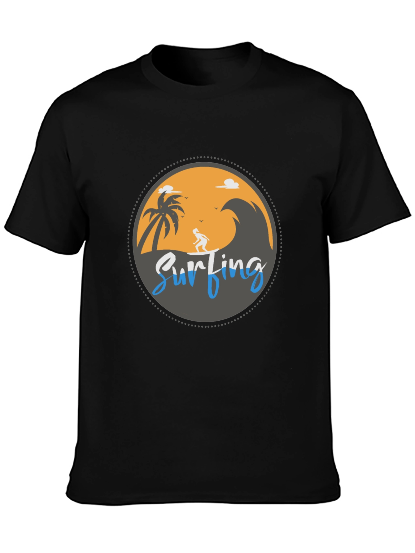Surfing Beach Graphic T-Shirt