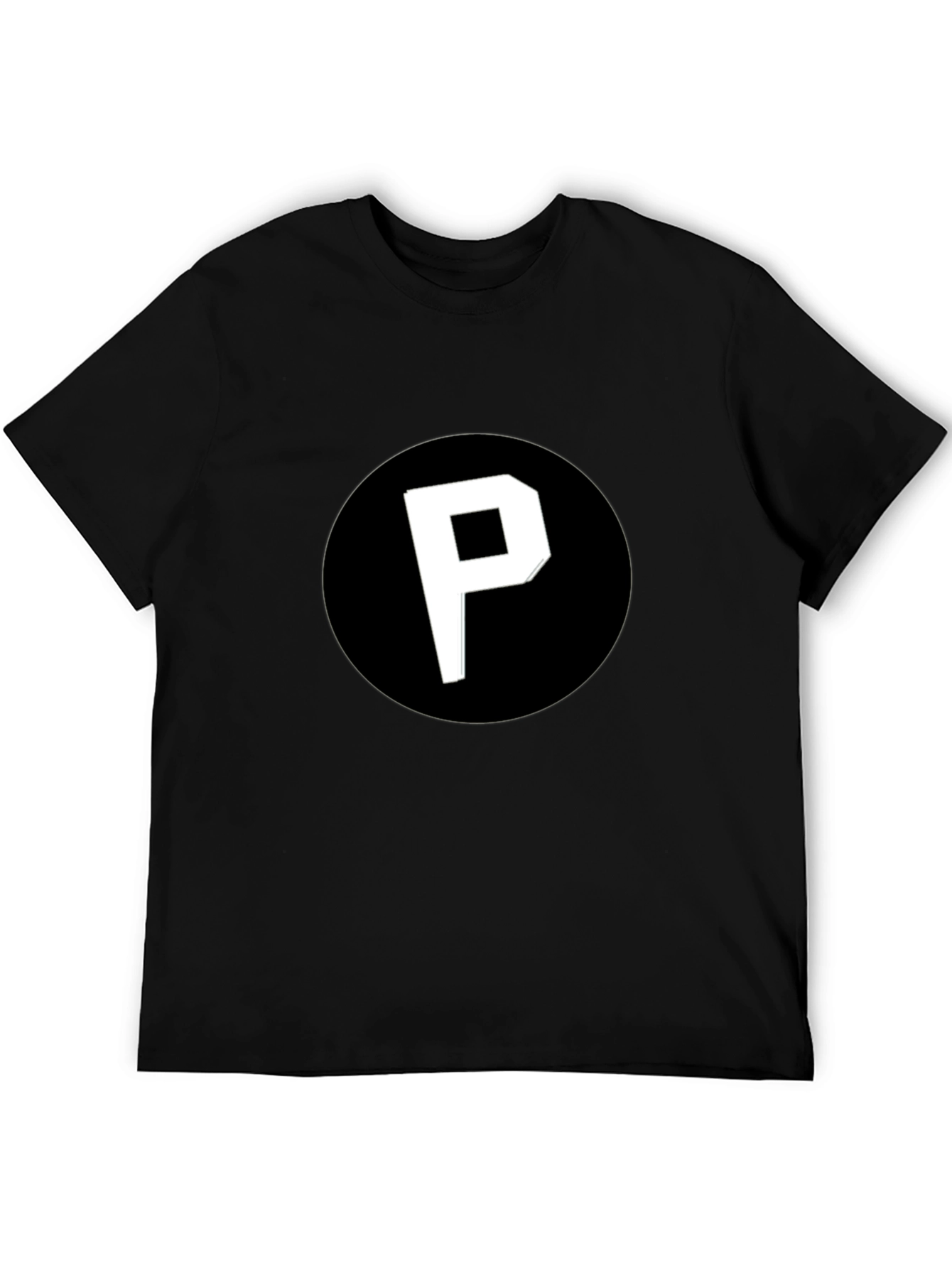 Black T-Shirt with P Logo