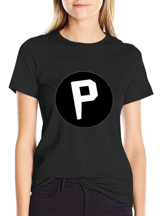 Black T-Shirt with P Logo