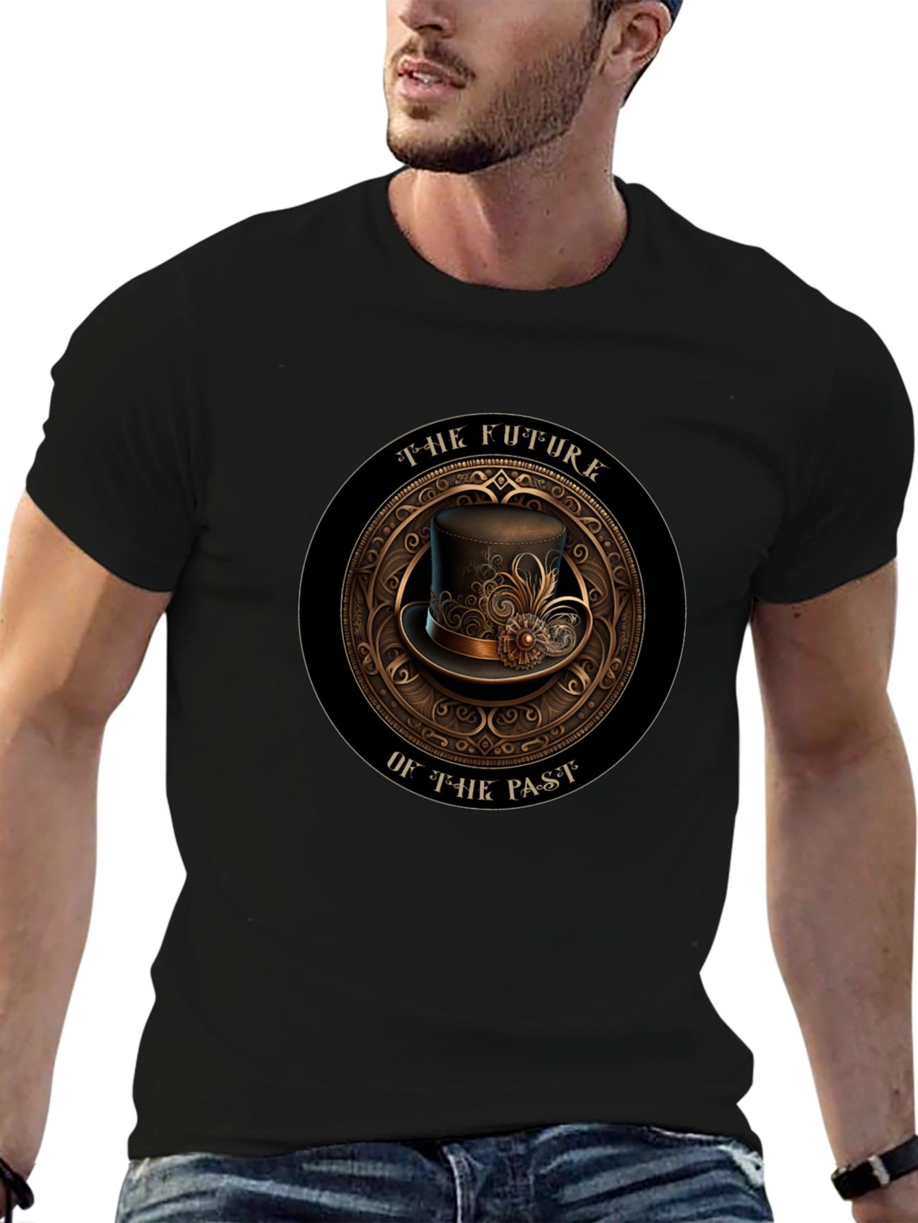 Steampunk Future of the Past Graphic T-Shirt