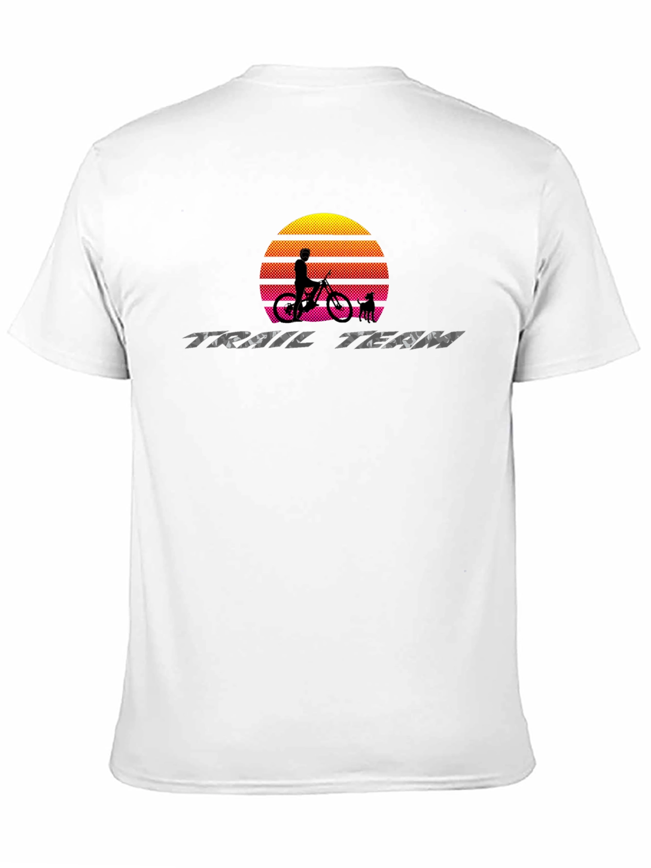 Trail Team Mountain Bike Sunset Graphic Tee