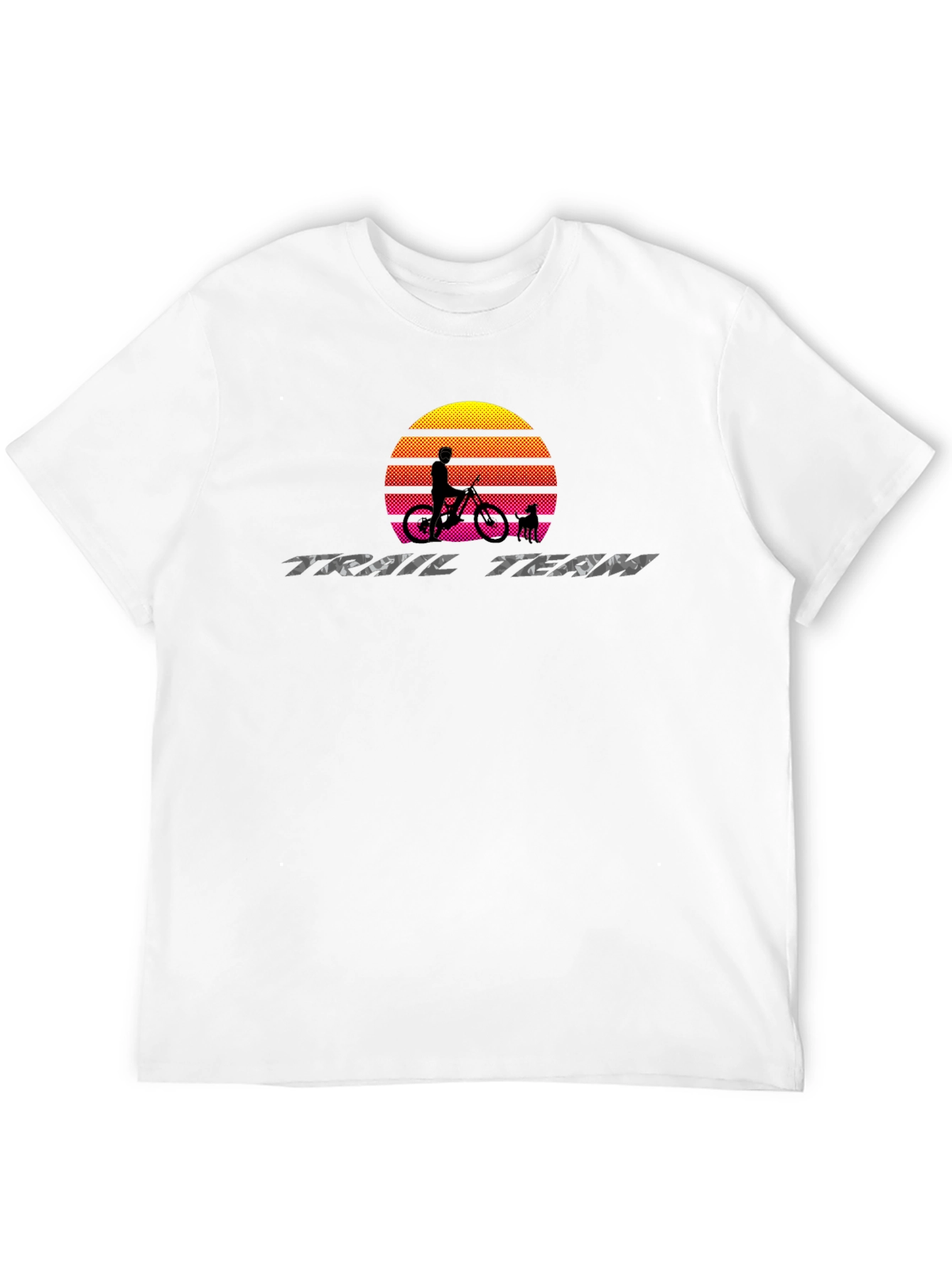 Trail Team Mountain Bike Sunset Graphic Tee