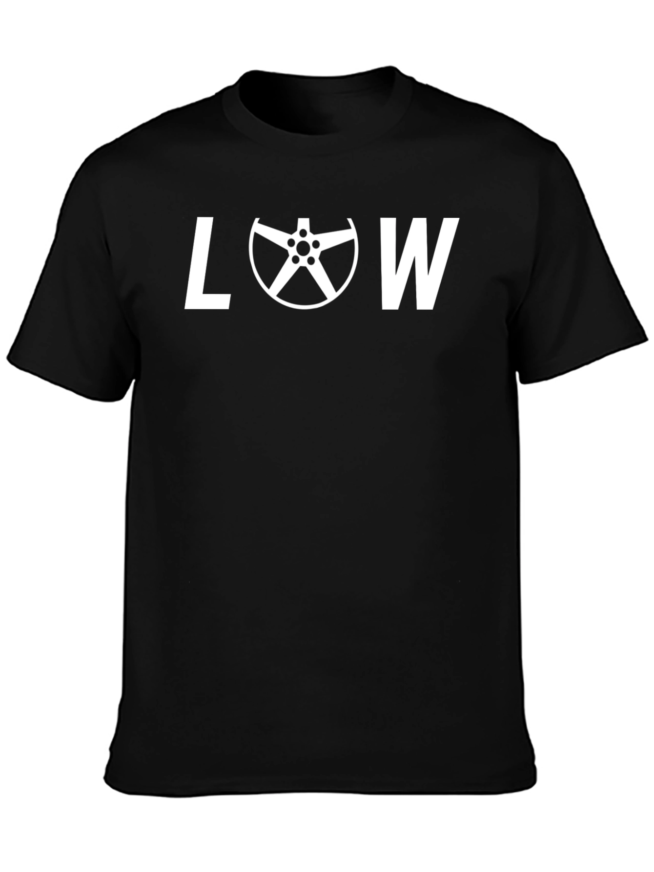 Low Car Wheel Graphic T-Shirt