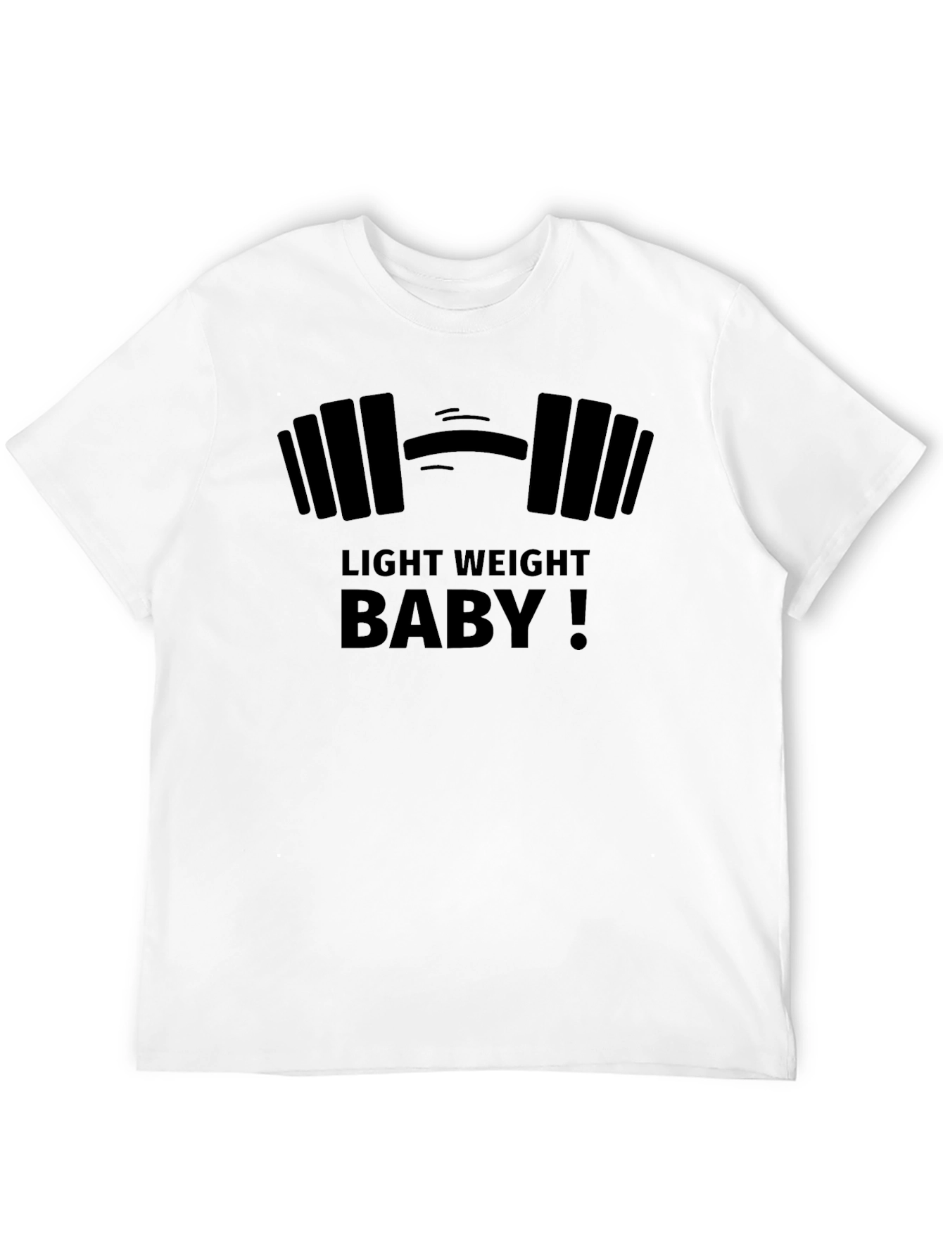 Light Weight Baby! Mens Black Gym T-Shirt
