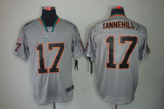Men's Miami Dolphins Ryan Tannehill #17 Gray Game Jerseys