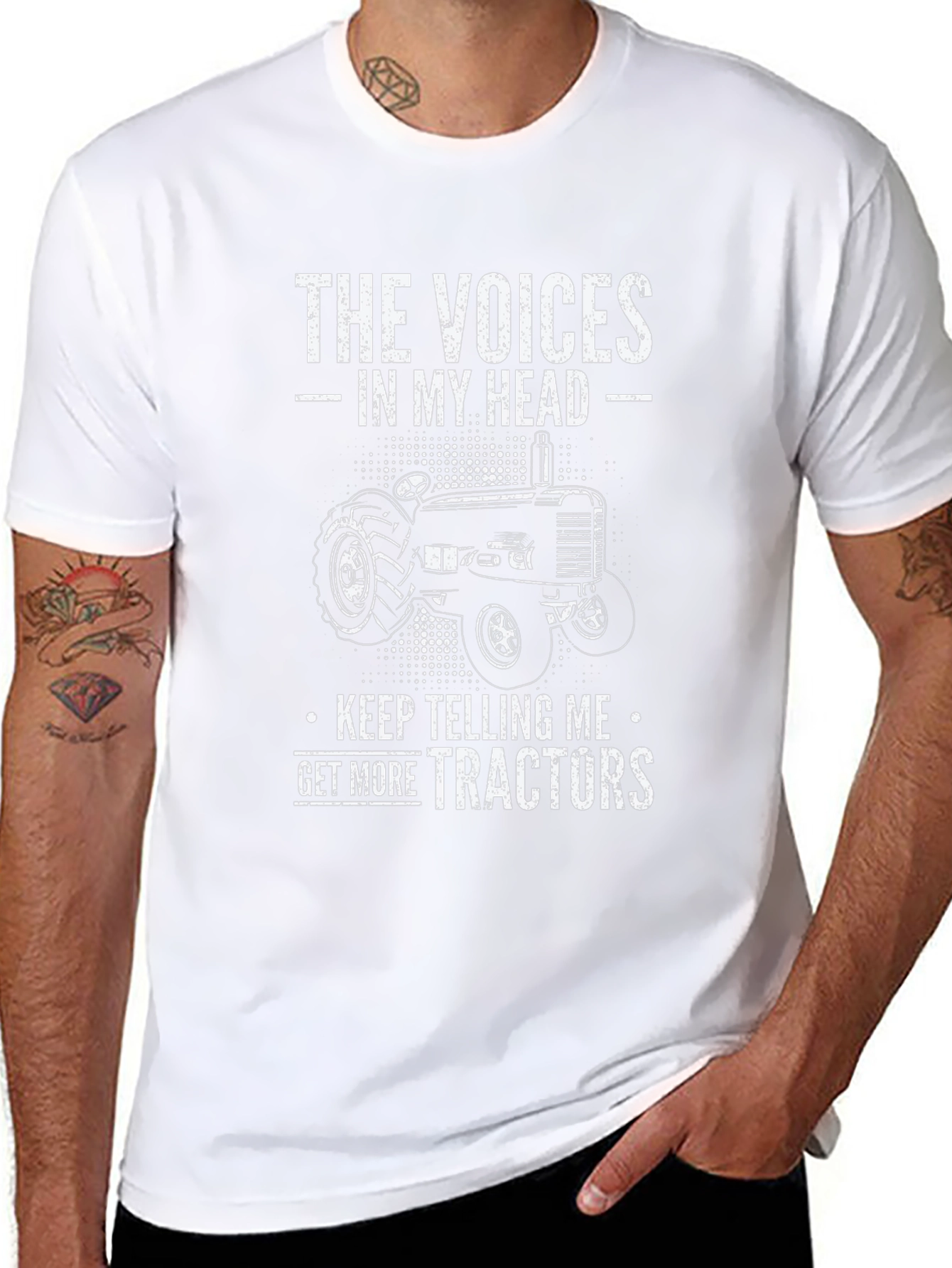 The Voices In My Head Tractor Graphic Tee