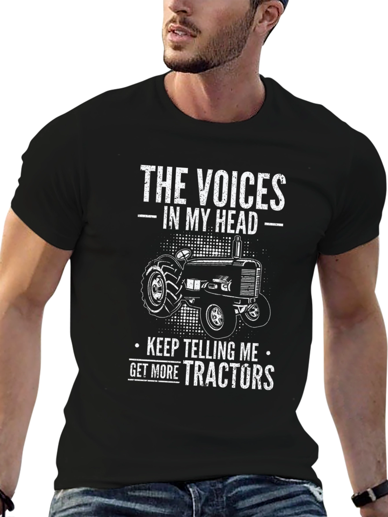 The Voices In My Head Tractor Graphic Tee