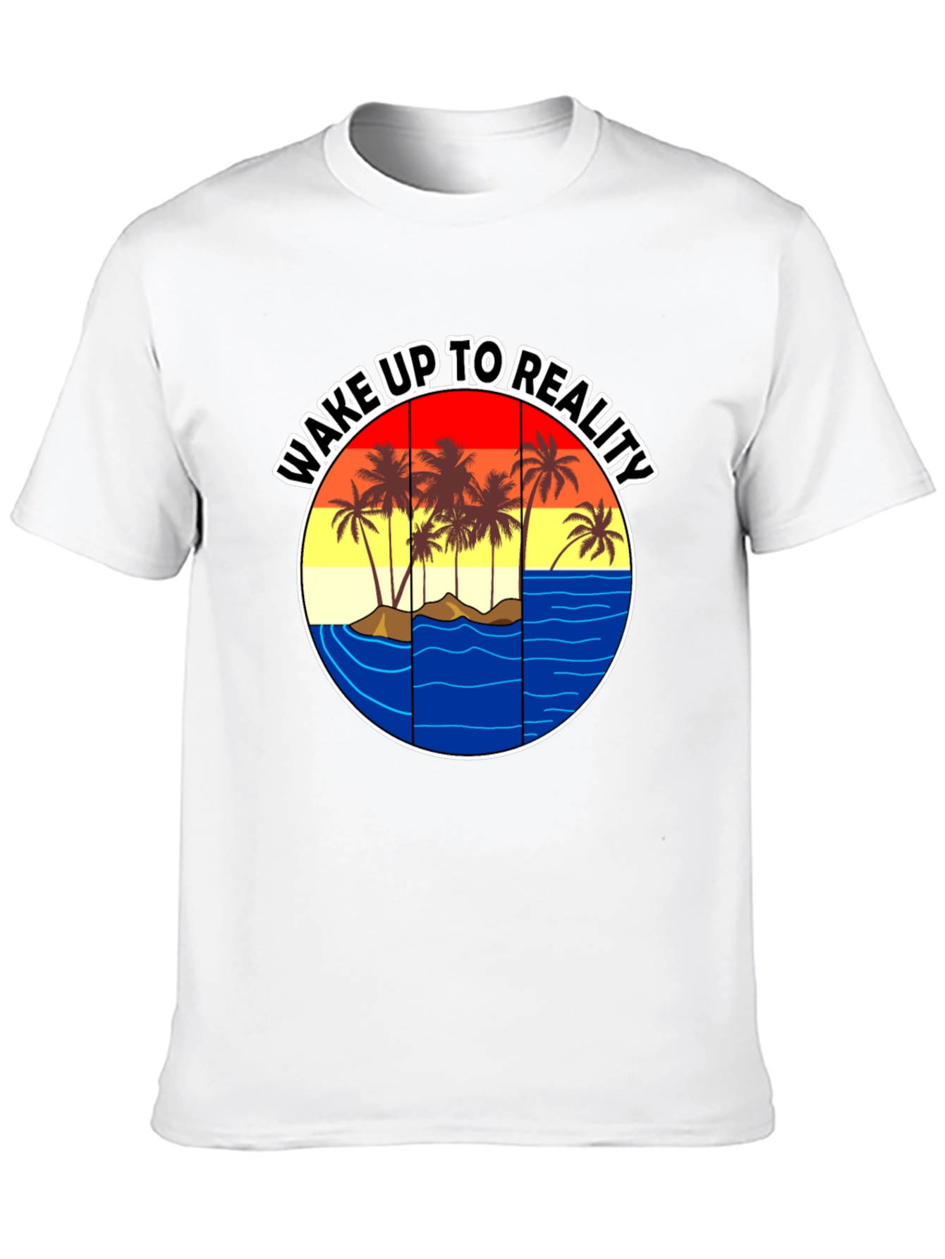 Wake Up To Reality T-Shirt - Tropical Graphic Tee