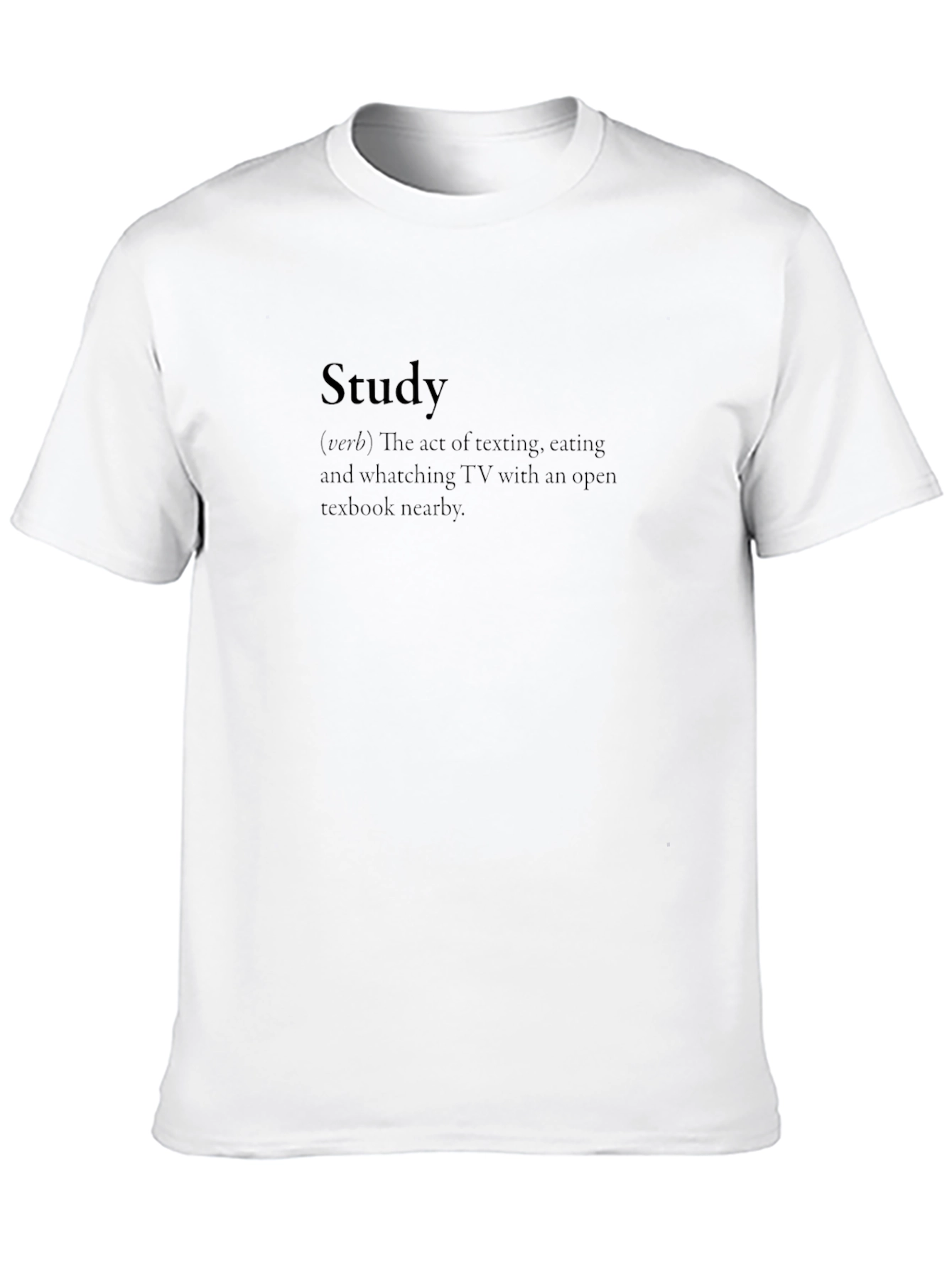 Study Definition T-Shirt Funny College Student Tee