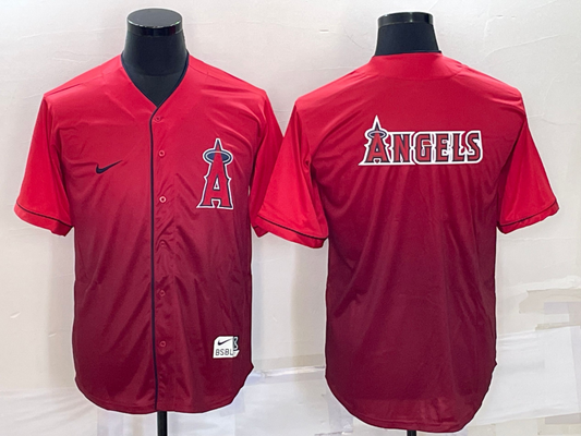 Men's Los Angeles Angels Red Replica Baseball Jerseys