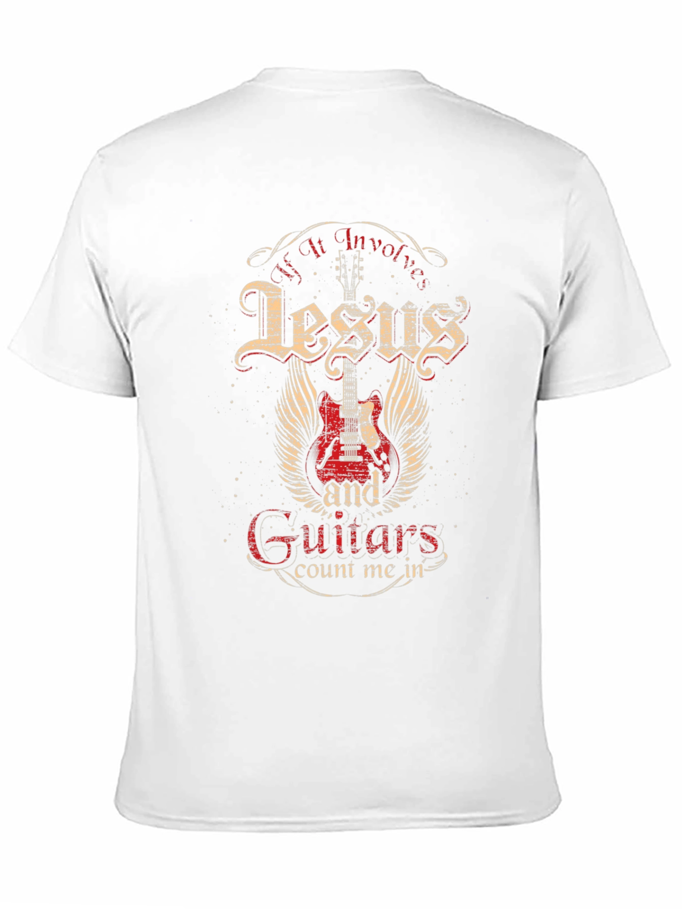 Jesus & Guitars Mens Graphic Tee