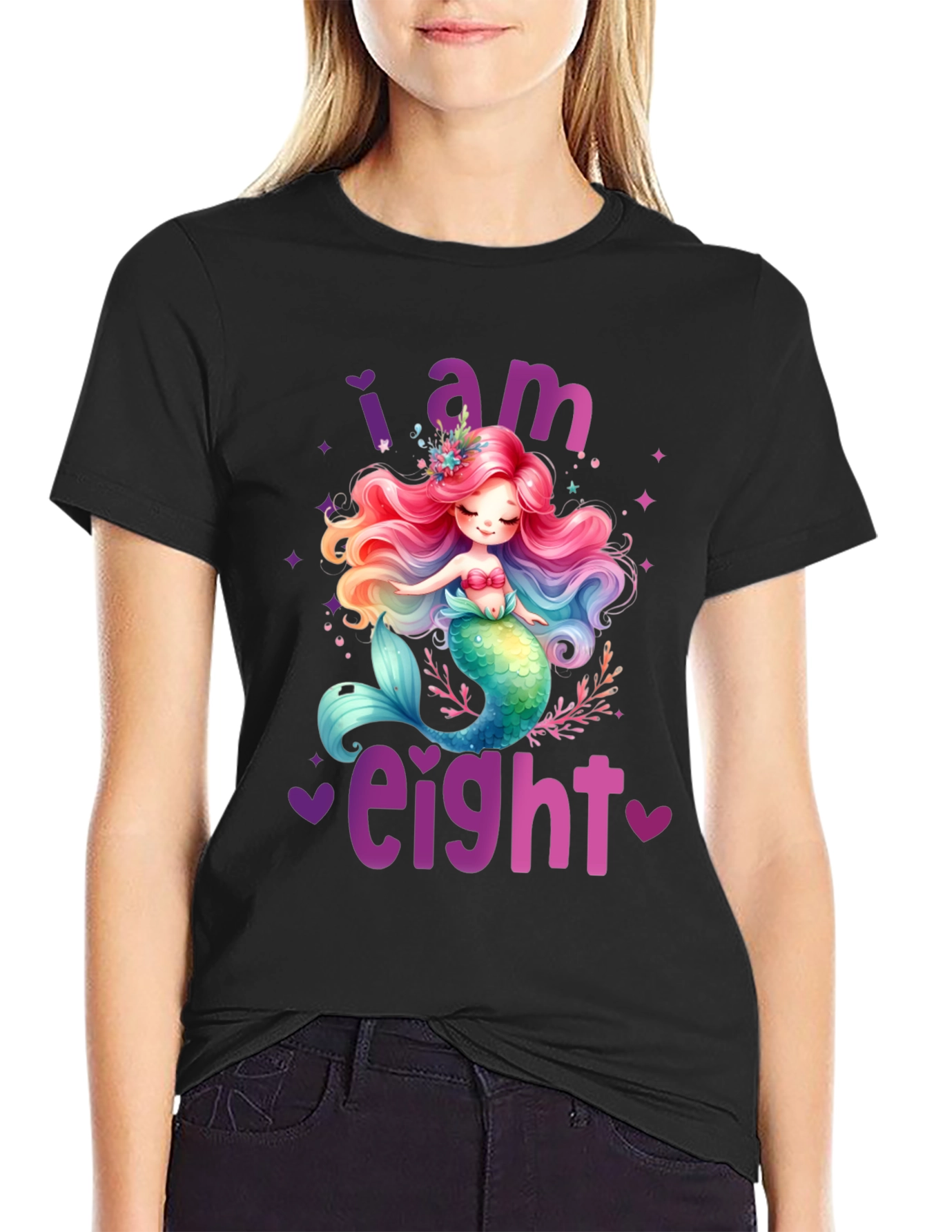 I am Eight Mermaid Birthday T-Shirt