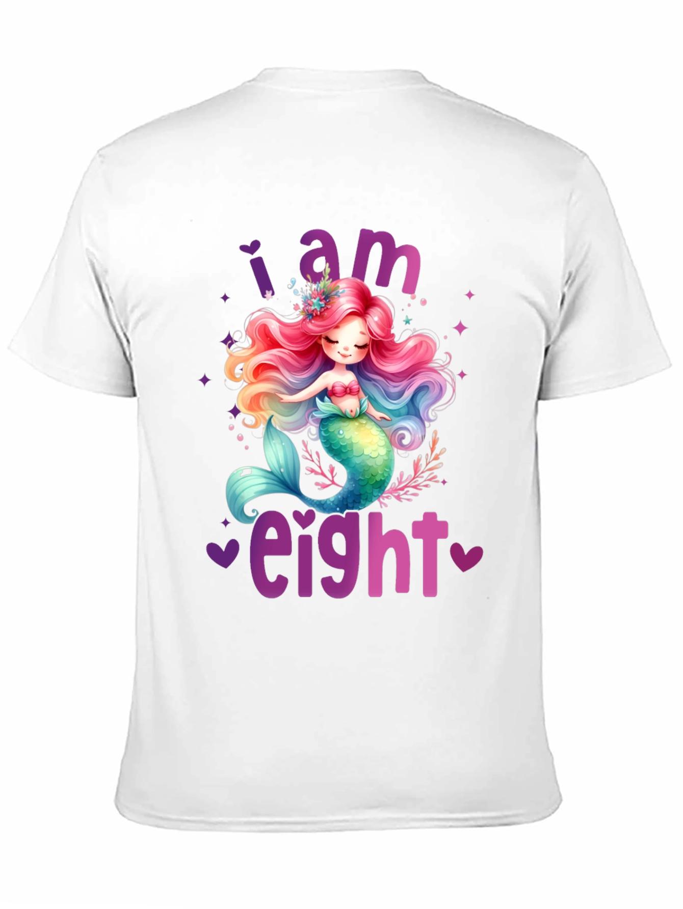 I am Eight Mermaid Birthday T-Shirt