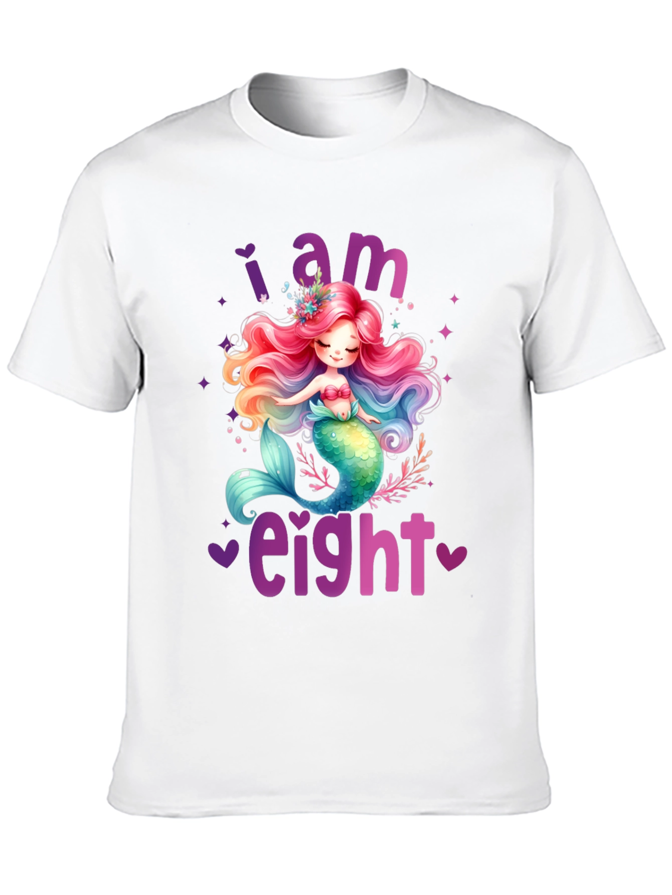 I am Eight Mermaid Birthday T-Shirt
