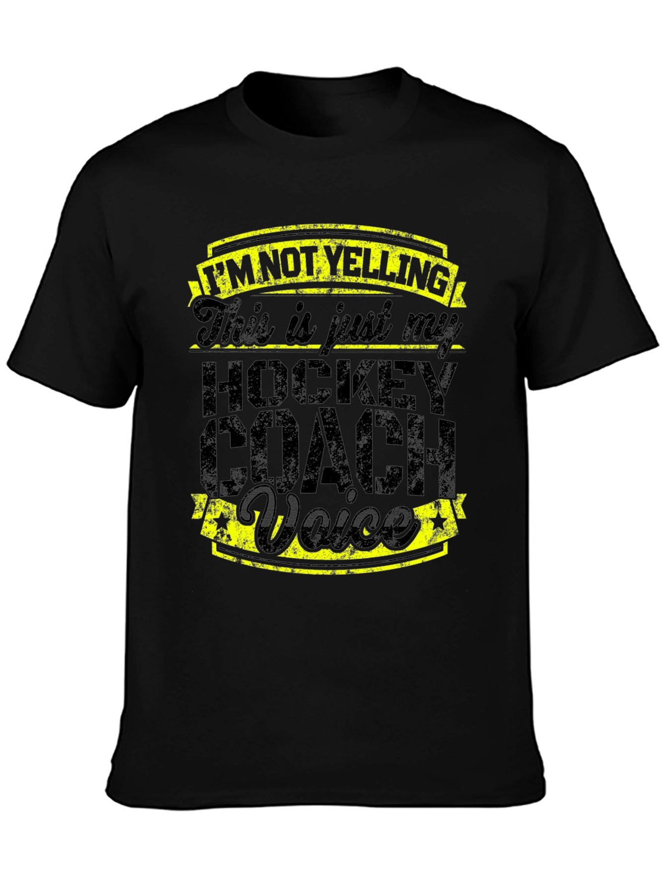 Hockey Coach Voice T-Shirt - Funny Sports Tee