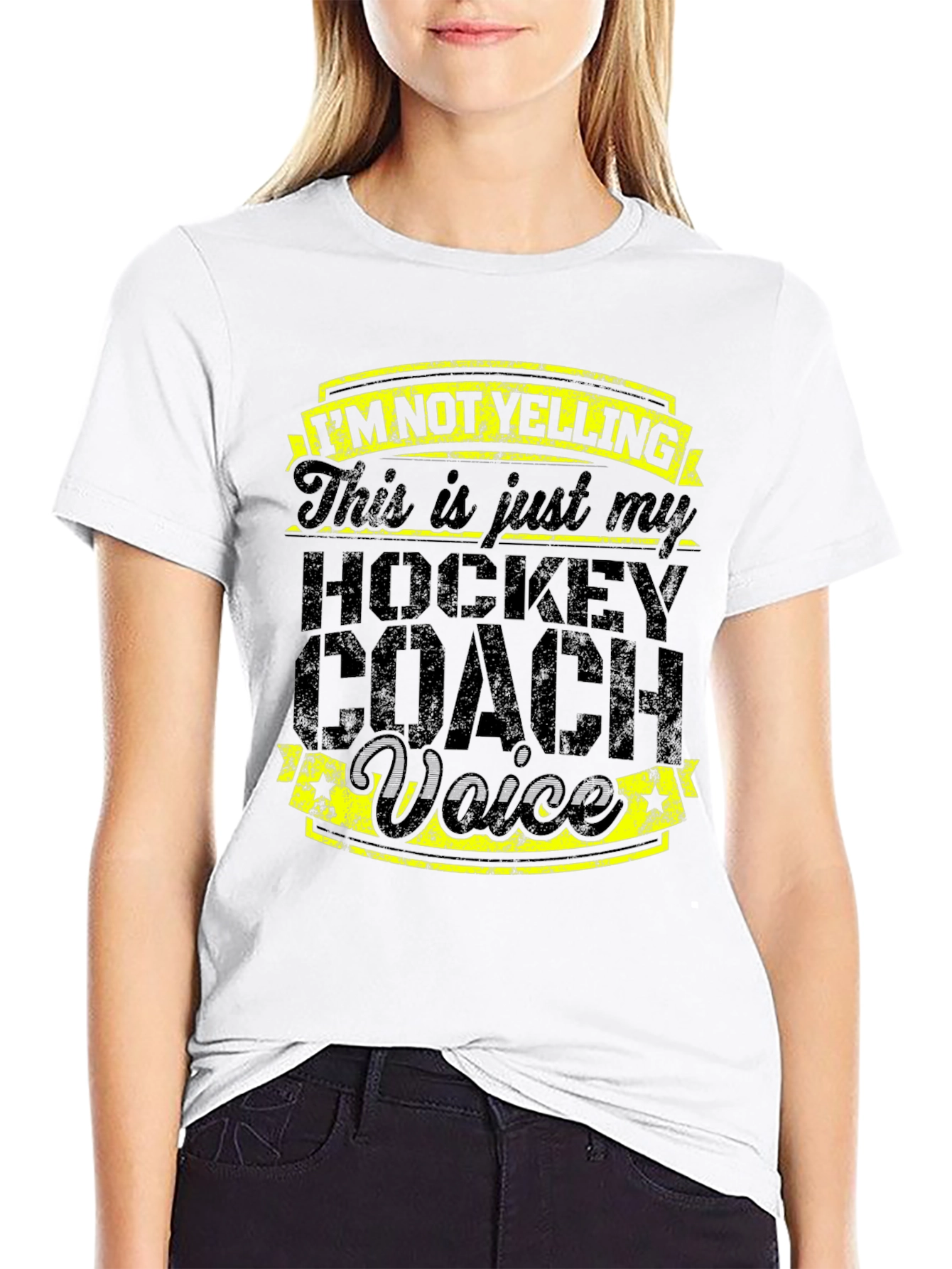 Hockey Coach Voice T-Shirt - Funny Sports Tee